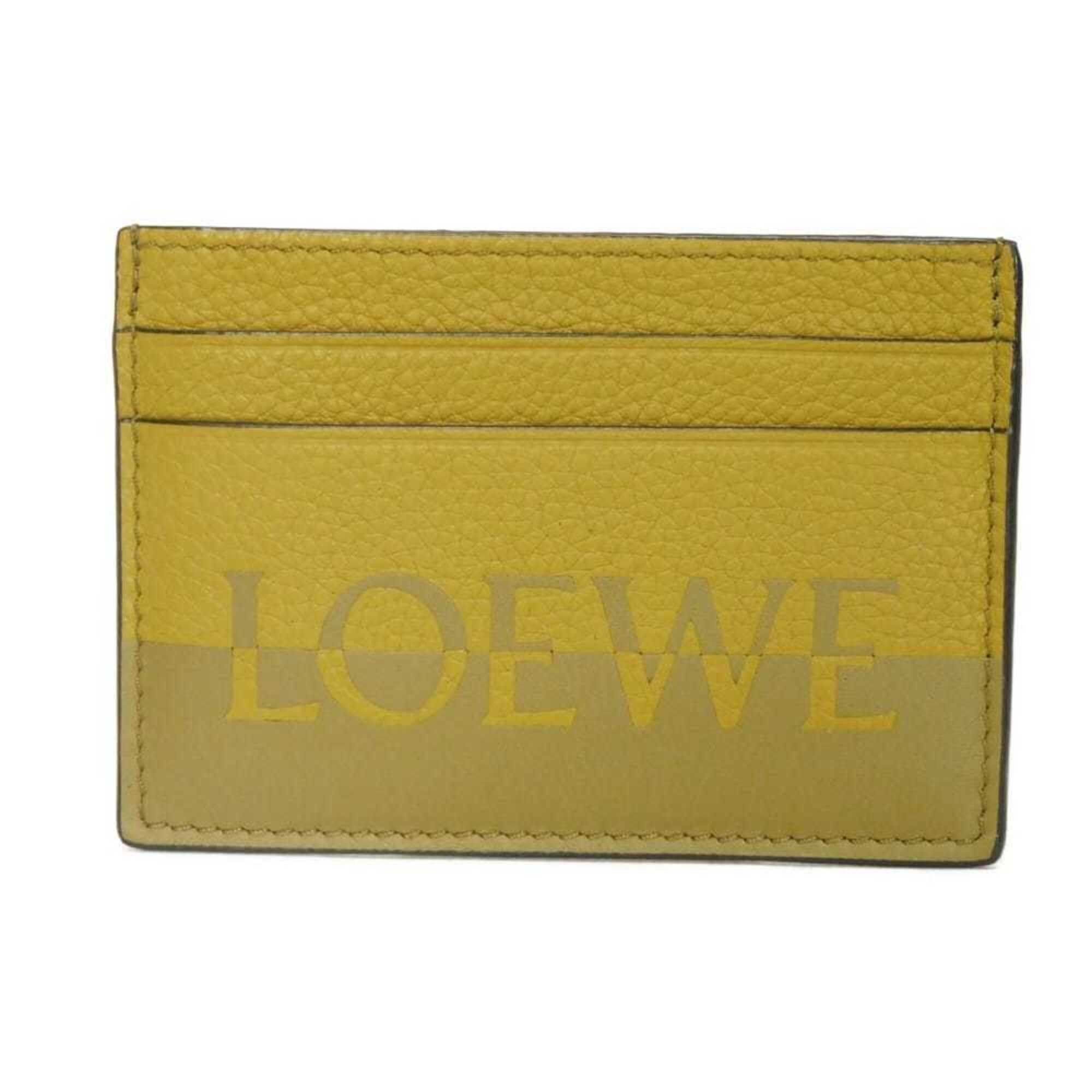 Loewe LOEWE Signature Plain Card Case, Bi-color Khaki Calf Smooth Pass Logo, Olive, C314322X01, Men's & Women's Size ONE SIZE - 1 Thumbnail