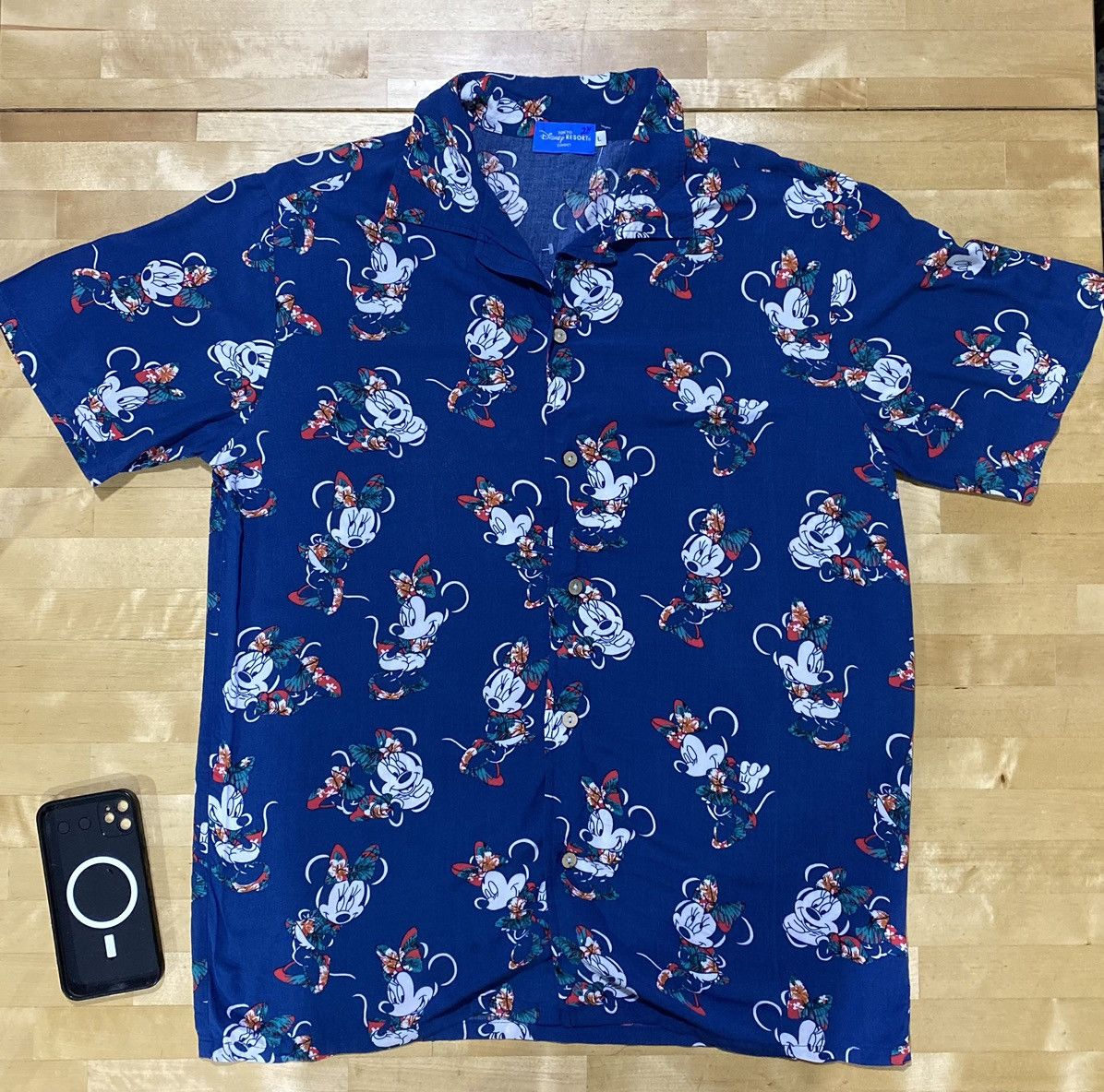 Disney × Vintage Disney Aloha Hawaiian Shirt Open Collar Minnie Mouse Size US L / EU 52-54 / 3 - 1 Thumbnail