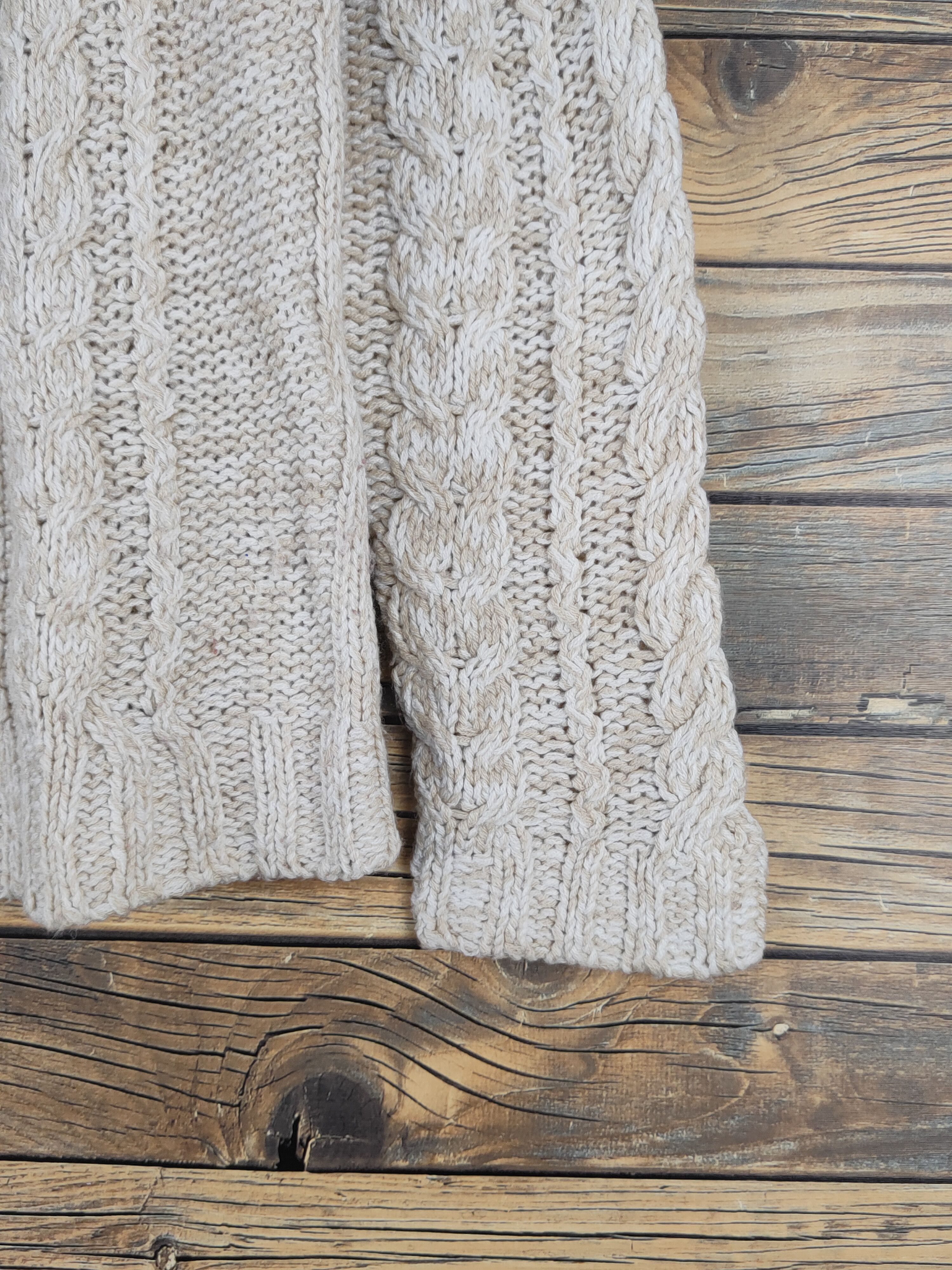 Aran Isles Knitwear × Japanese Brand × Vintage Non & Billy Light Brown Knitwear Cardigan #W1241 Size S / US 4 / IT 40 - 6 Thumbnail