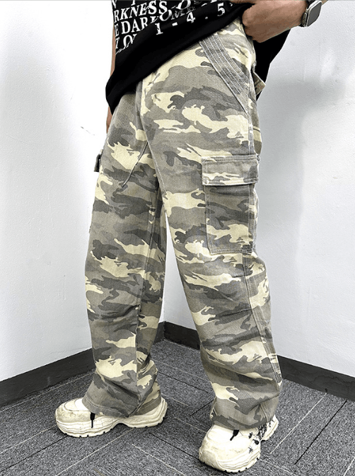 Japanese Brand American retro heavy duty multi-pocket camouflage cargo jean Size US 32 / EU 48 - 2 Thumbnail