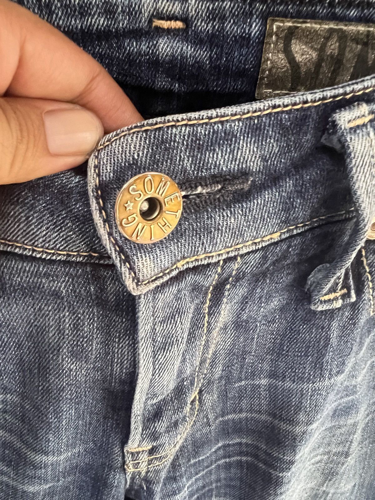 Edwin 🔥Something by Edwin Flared Distressed Denim Size 29" - 11 Thumbnail