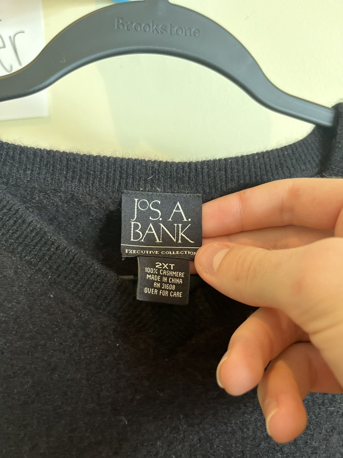 Jos. A. Bank Cashmere Sweater Size US L / EU 52-54 / 3 - 2 Thumbnail