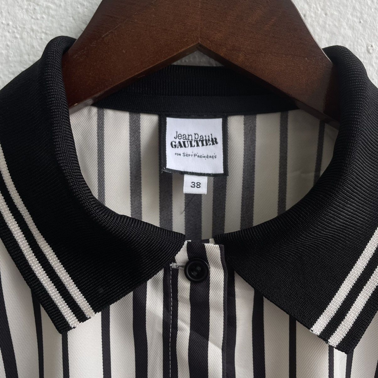Jean Paul Gaultier Jean Paul Gaultier Stripes in White and Black Polo Shirts Size S / US 4 / IT 40 - 4 Thumbnail