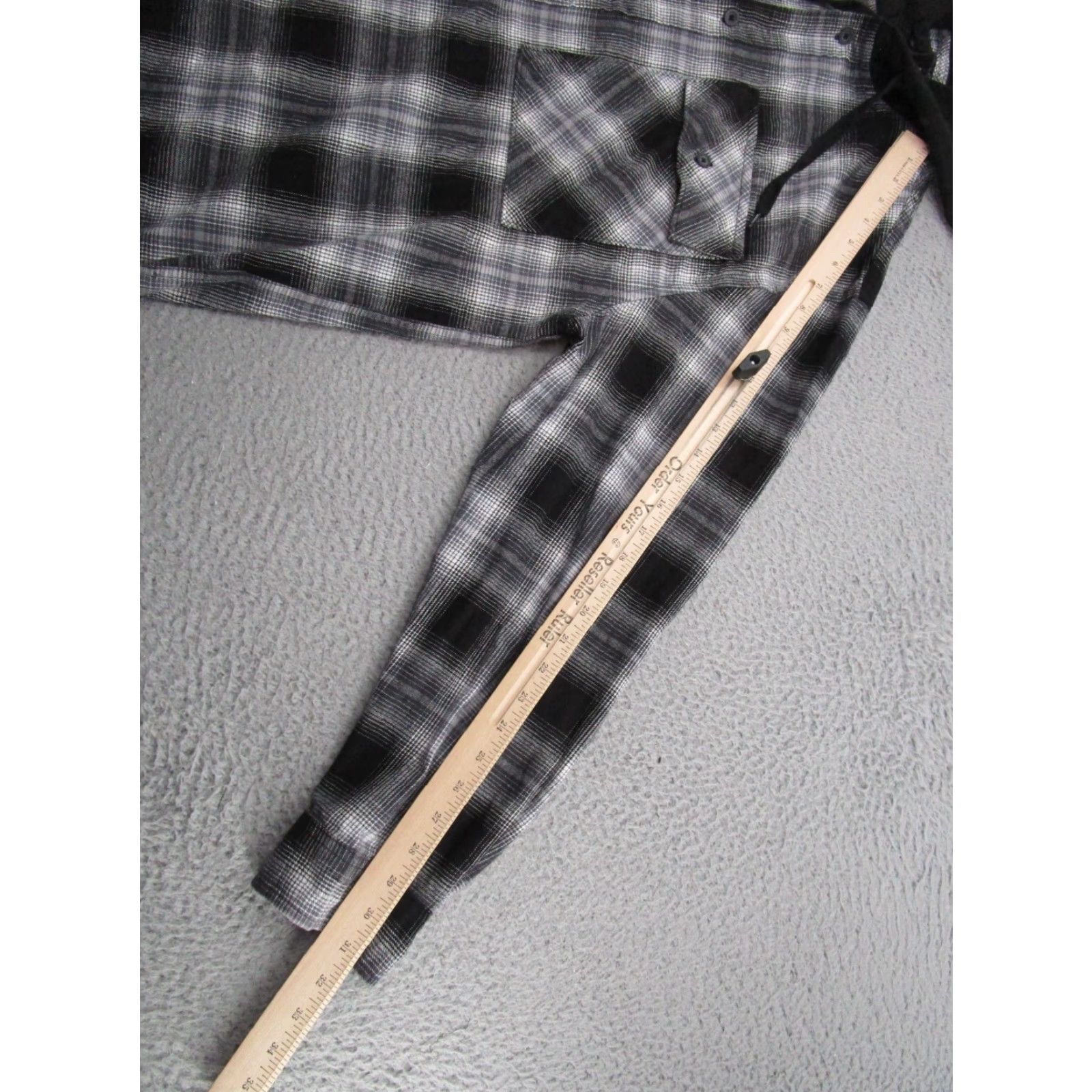Vintage No Boundaries Hooded Flannel Shirt Men XL Black Oversized Plaid Button-Up Casual Size US XL / EU 56 / 4 - 7 Thumbnail
