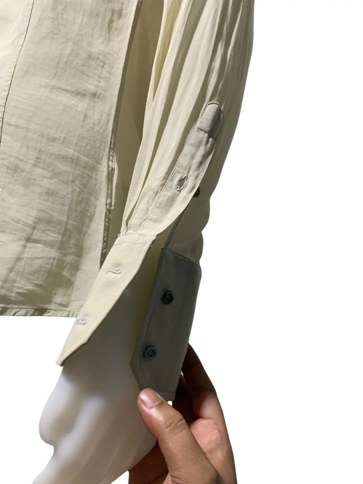 Gucci Ss97gucci tom ford sheer button up beige shirt Size US S / EU 44-46 / 1 - 6 Thumbnail