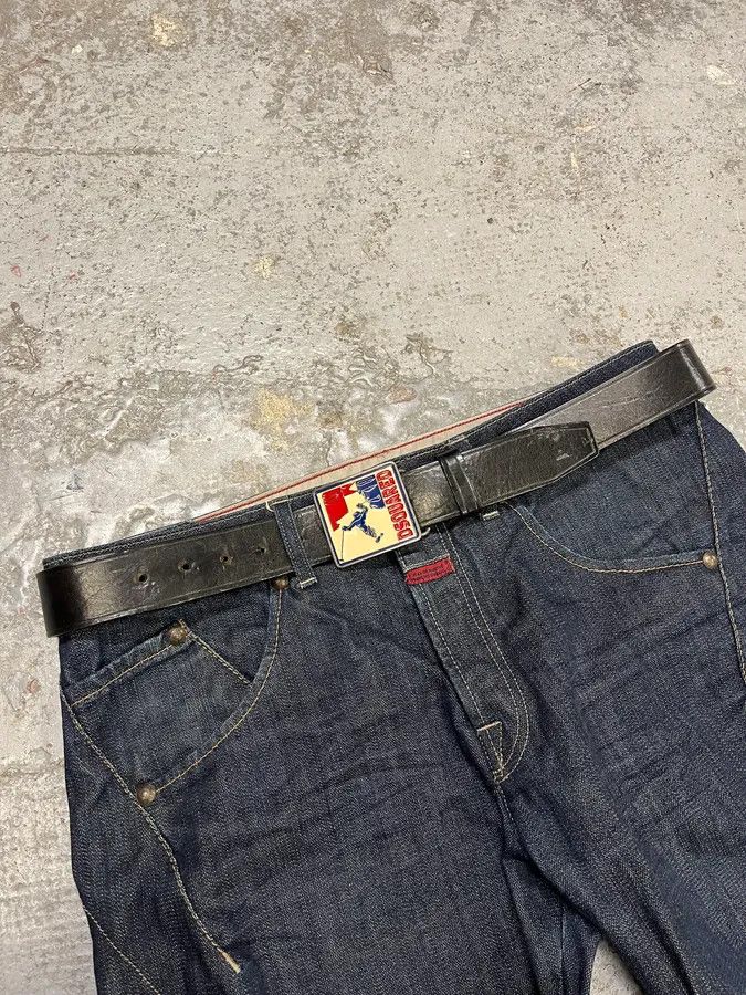 Dsquared2 2000s Dsquared2 Black Leather Ski Buckle Belt Size ONE SIZE - 2 Thumbnail