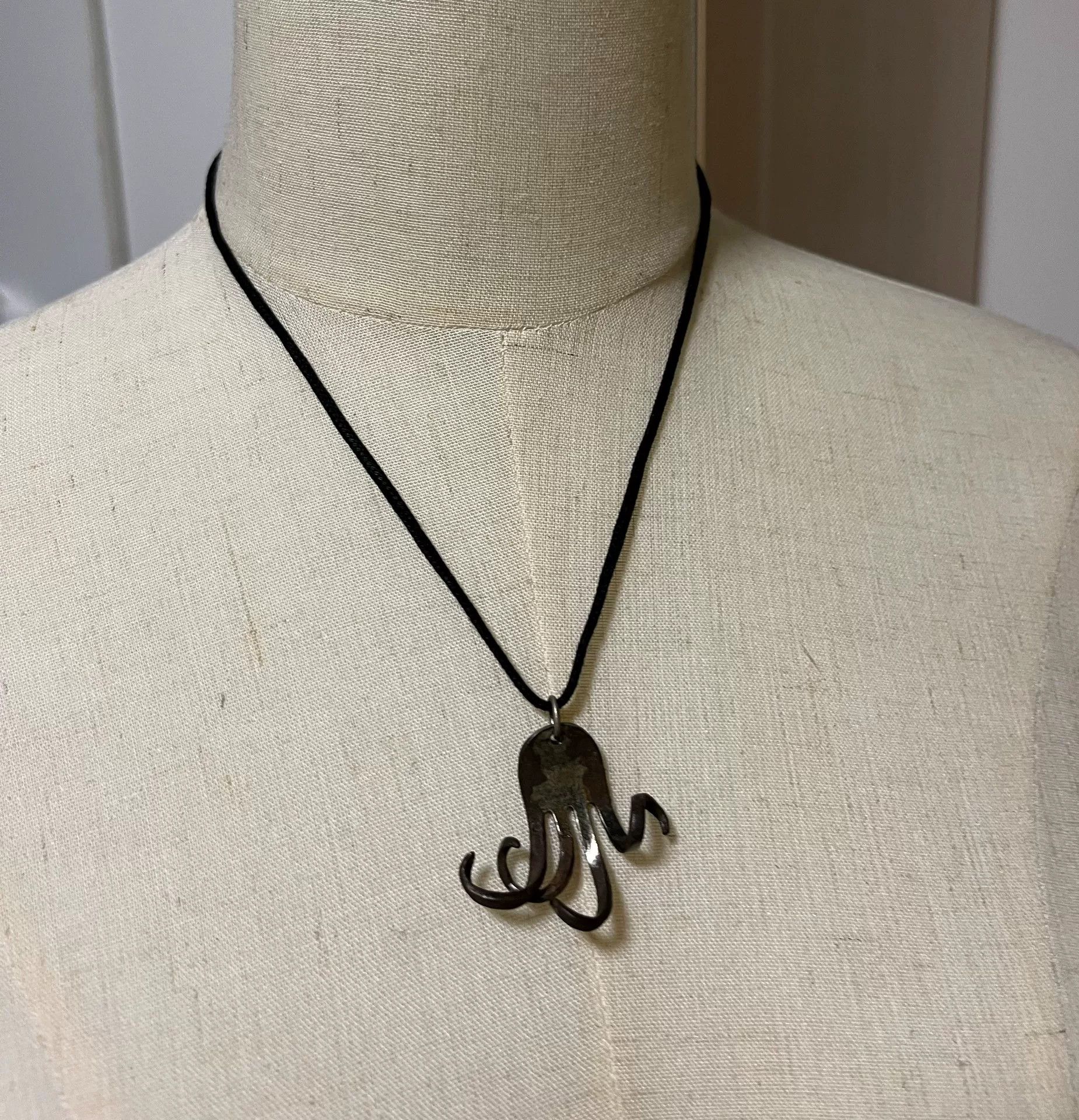 Undercover Undercover 05SS Dissolved Twisted Fork Necklace Size ONE SIZE - 1 Thumbnail