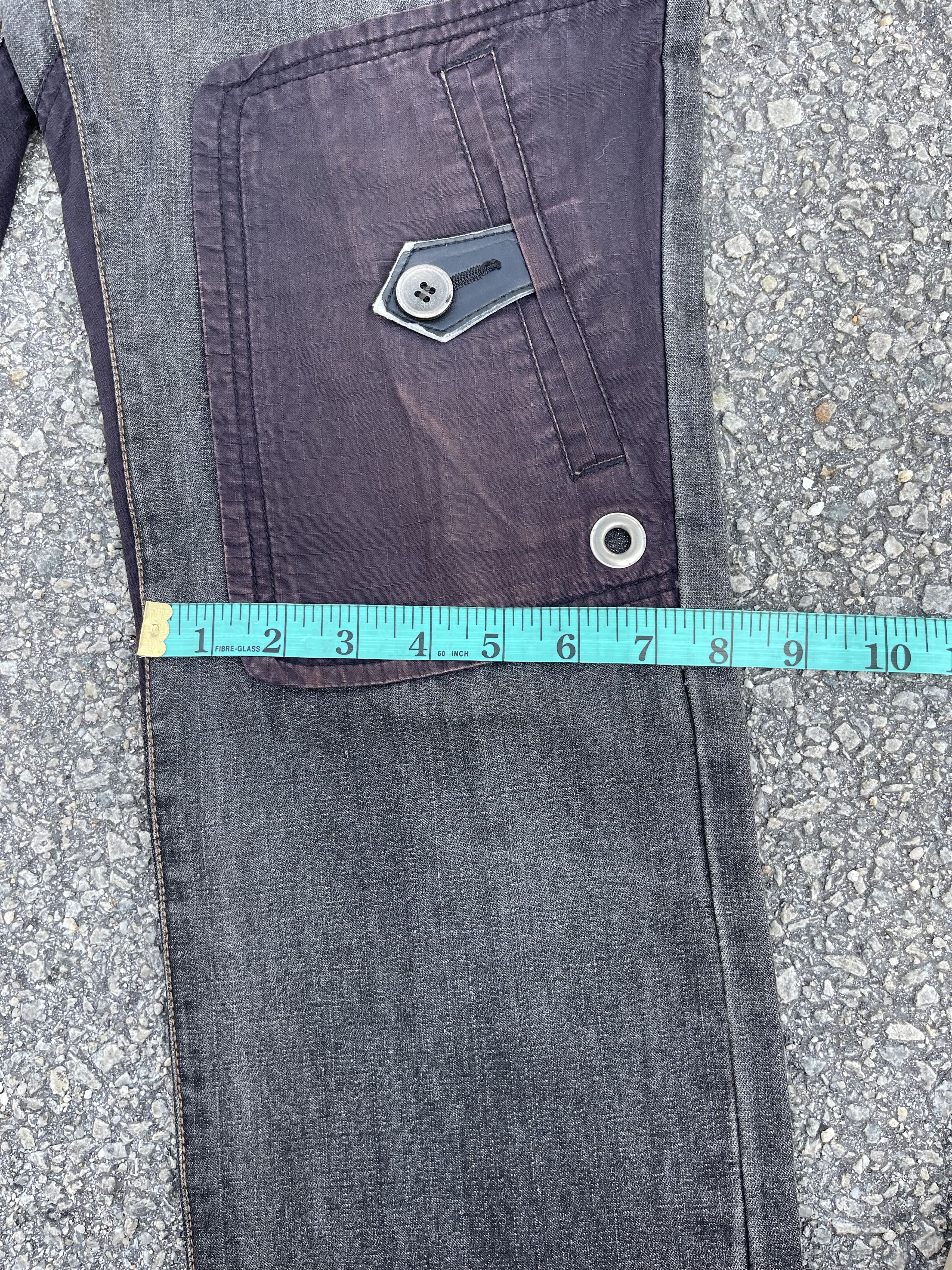If Six Was Nine × Le Grande Bleu (L.G.B.) × PPFM Vintage PPFM Knee Pocket Faded Style Size US 30 / EU 46 - 12 Thumbnail