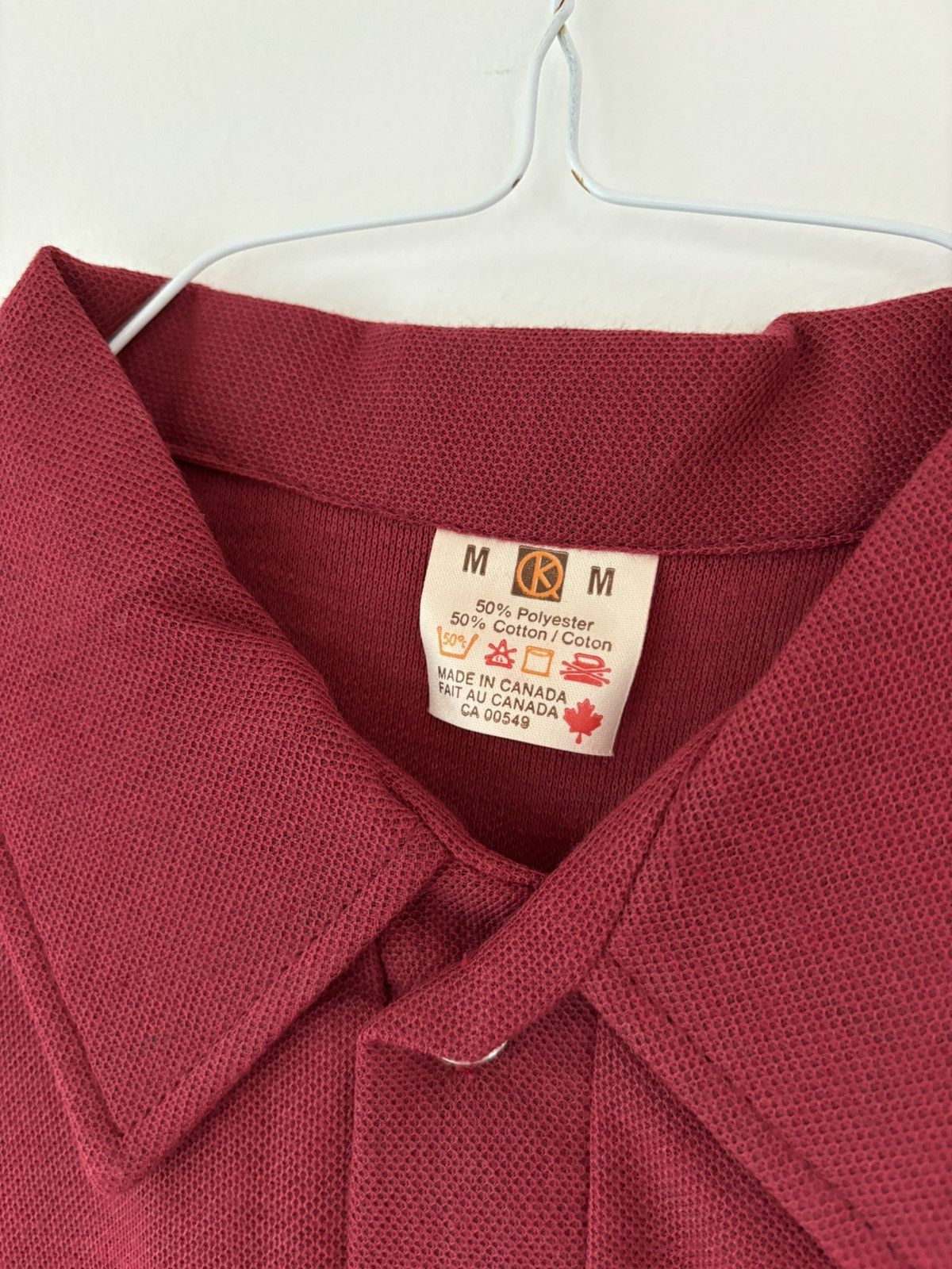 Vintage 1980s Vintage Polo Shirt 80s 90s Deadstock Blank Shortsleeve Size US M / EU 48-50 / 2 - 6 Thumbnail