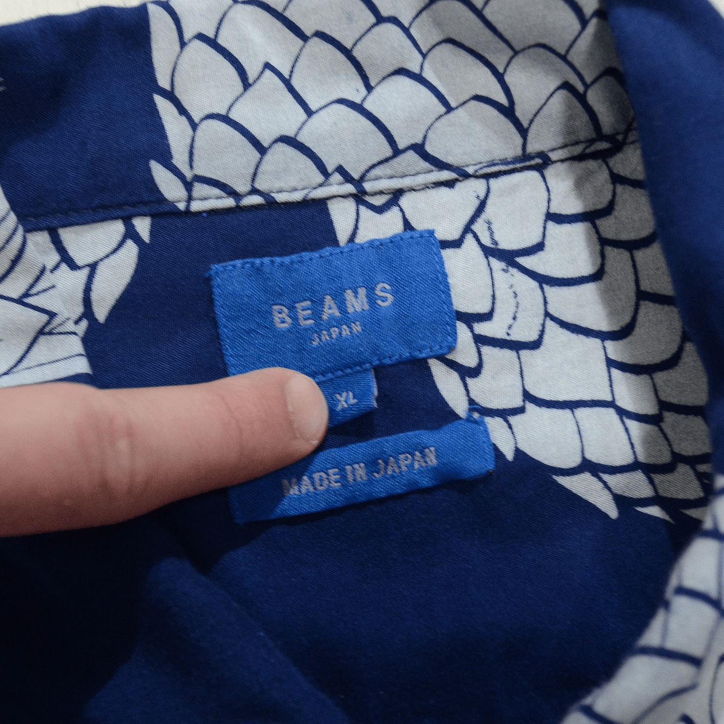 Beams Plus BEAMS Japan Aloha Camp Pineapple Print Voile Shirt In Blue Size US XL / EU 56 / 4 - 8 Thumbnail
