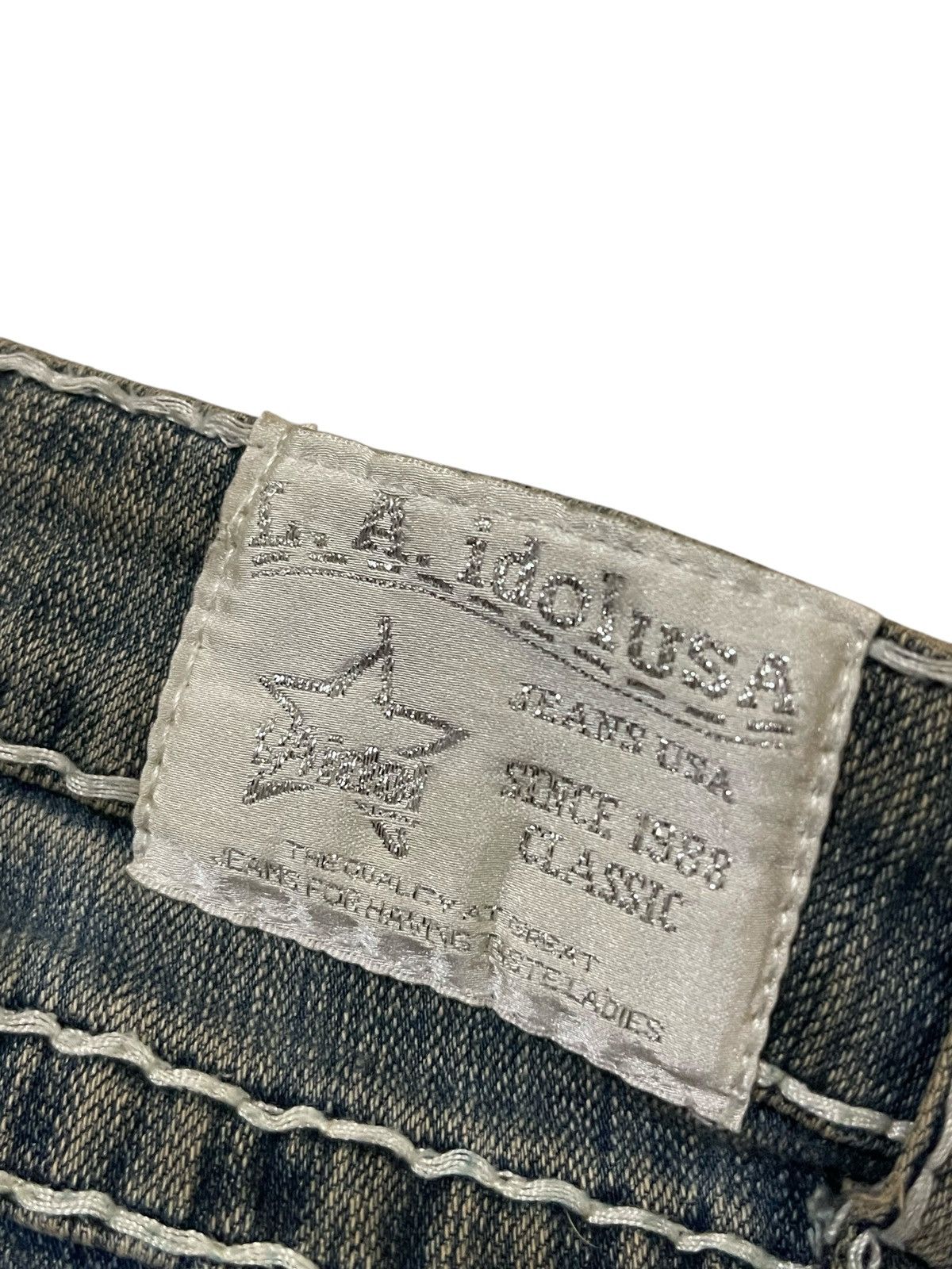 Beauty Beast LA IDOL USA Flared Low Rise Jeans Denim Size US 30 / EU 46 - 12 Thumbnail