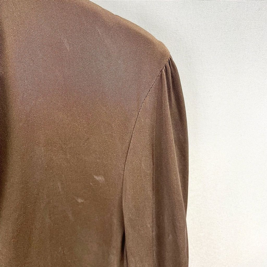 Diane von Furstenberg Diane Von Furstenberg Brown Silk Blouse Size 14 (fits M/L) Size XL / US 12-14 / IT 48-50 - 6 Thumbnail