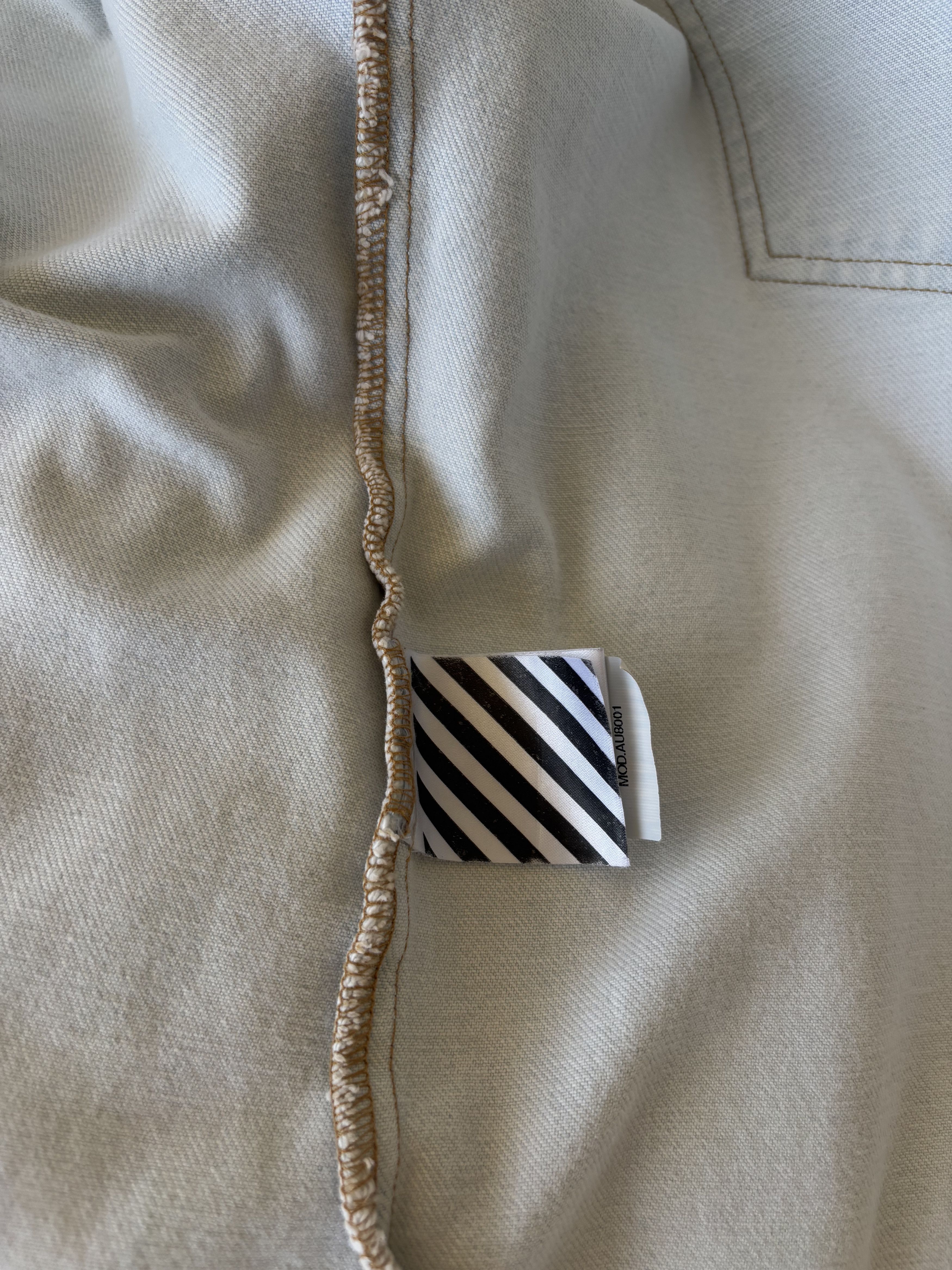 Off-White Off White Embroidered Eagle Light Denim Jacket Size US L / EU 52-54 / 3 - 7 Thumbnail