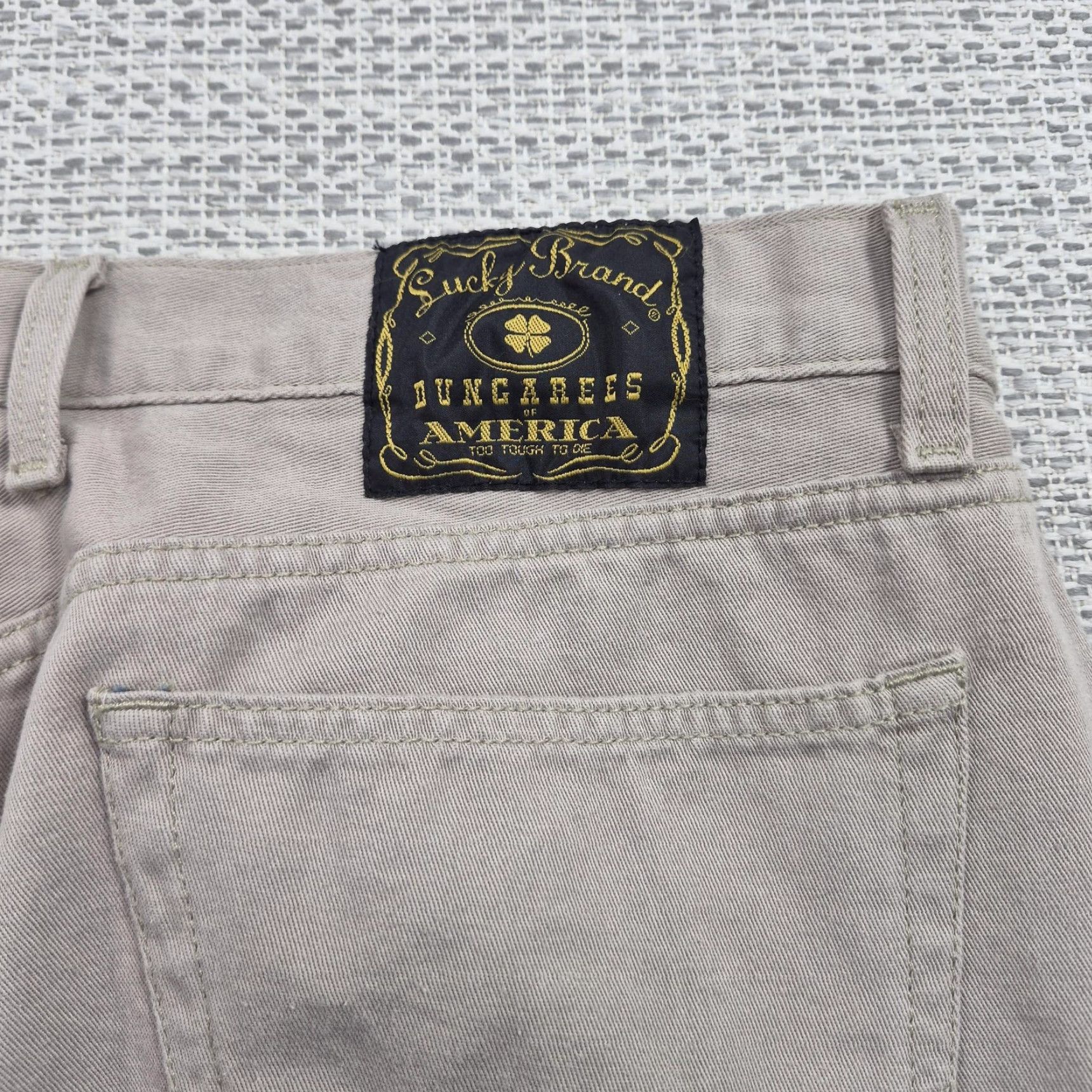 Lucky Brand Lucky Brand Dungarees Jeans Mens 38x31 Beige Straight Denim 90s Logo Retro USA Size 38 Mens Regular Size US 38 / EU 54 - 5 Thumbnail