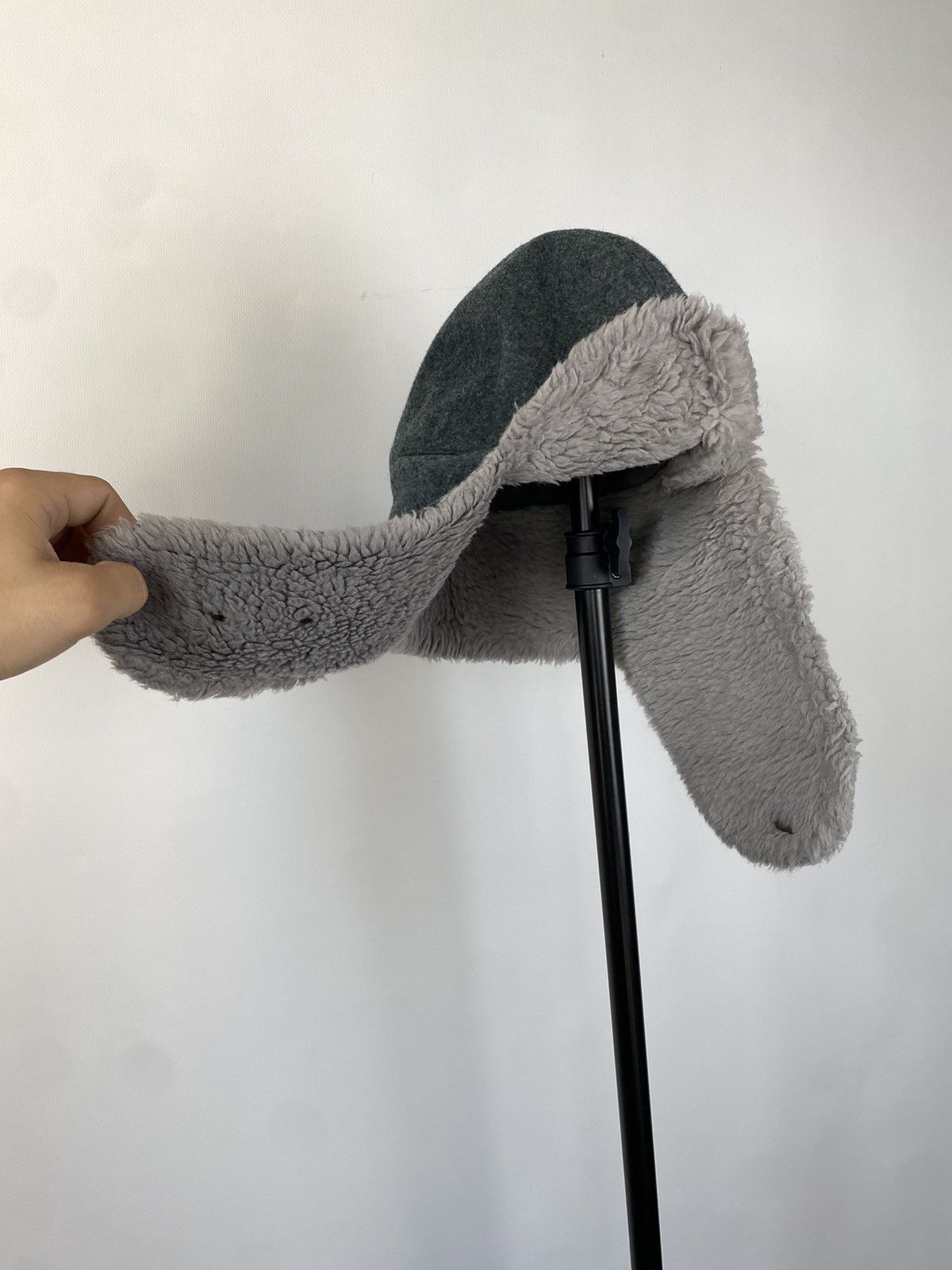 Japanese Brand × Vintage Y2K HYPE Army FUZZY MOHAIRE AVIATOR USSR USHANKA HAT bubble Size ONE SIZE - 2 Thumbnail