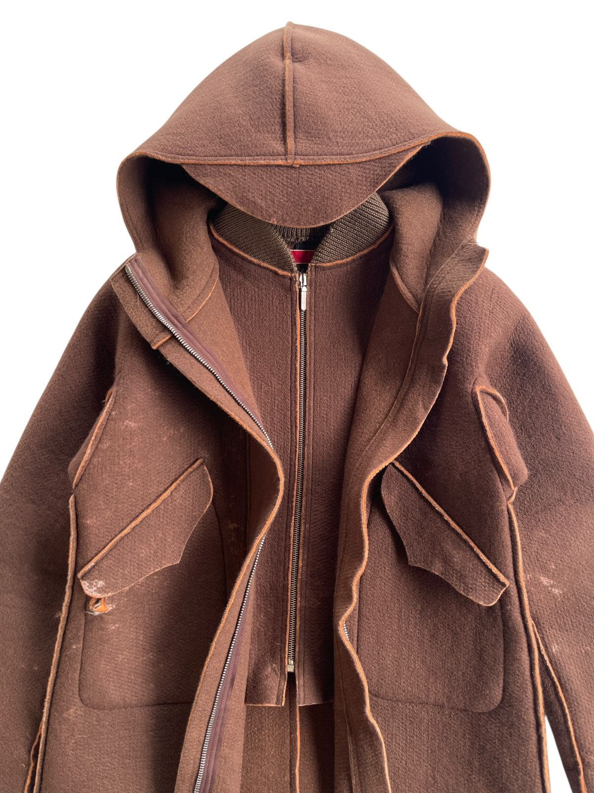 Number (N)ine AW1998 Number Nine Layered Hooded Jacket Size US S / EU 44-46 / 1 - 4 Thumbnail