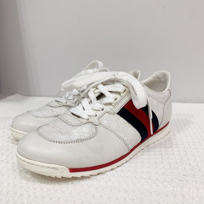Gucci Gucci White Casual Sneakers for Everyday Wear 0079 Size US 5.5 / EU 38 - 1 Thumbnail