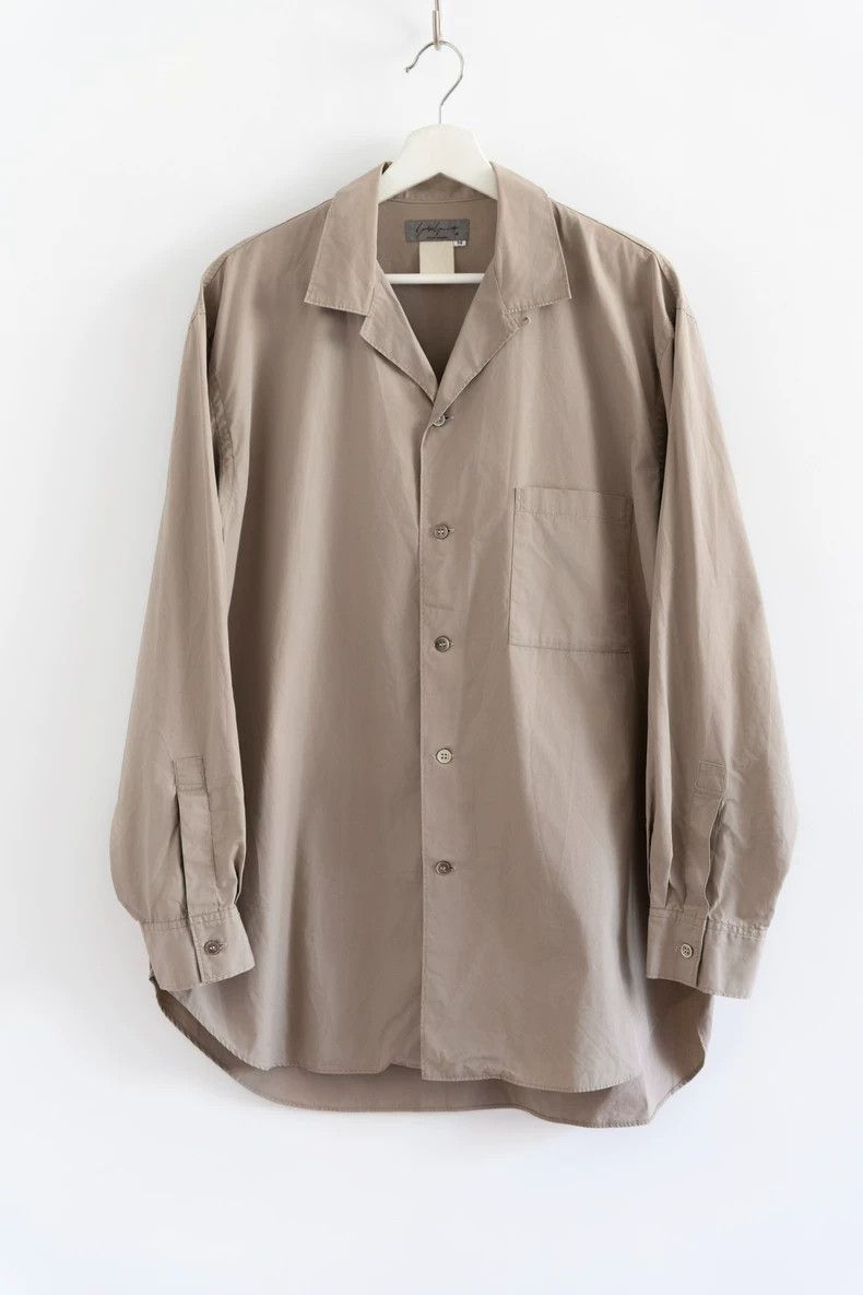 Yohji Yamamoto Yohji Yamamoto 80s Cuban neck shirt in cream shirt 2505-Nex Size US M / EU 48-50 / 2 - 1 Thumbnail
