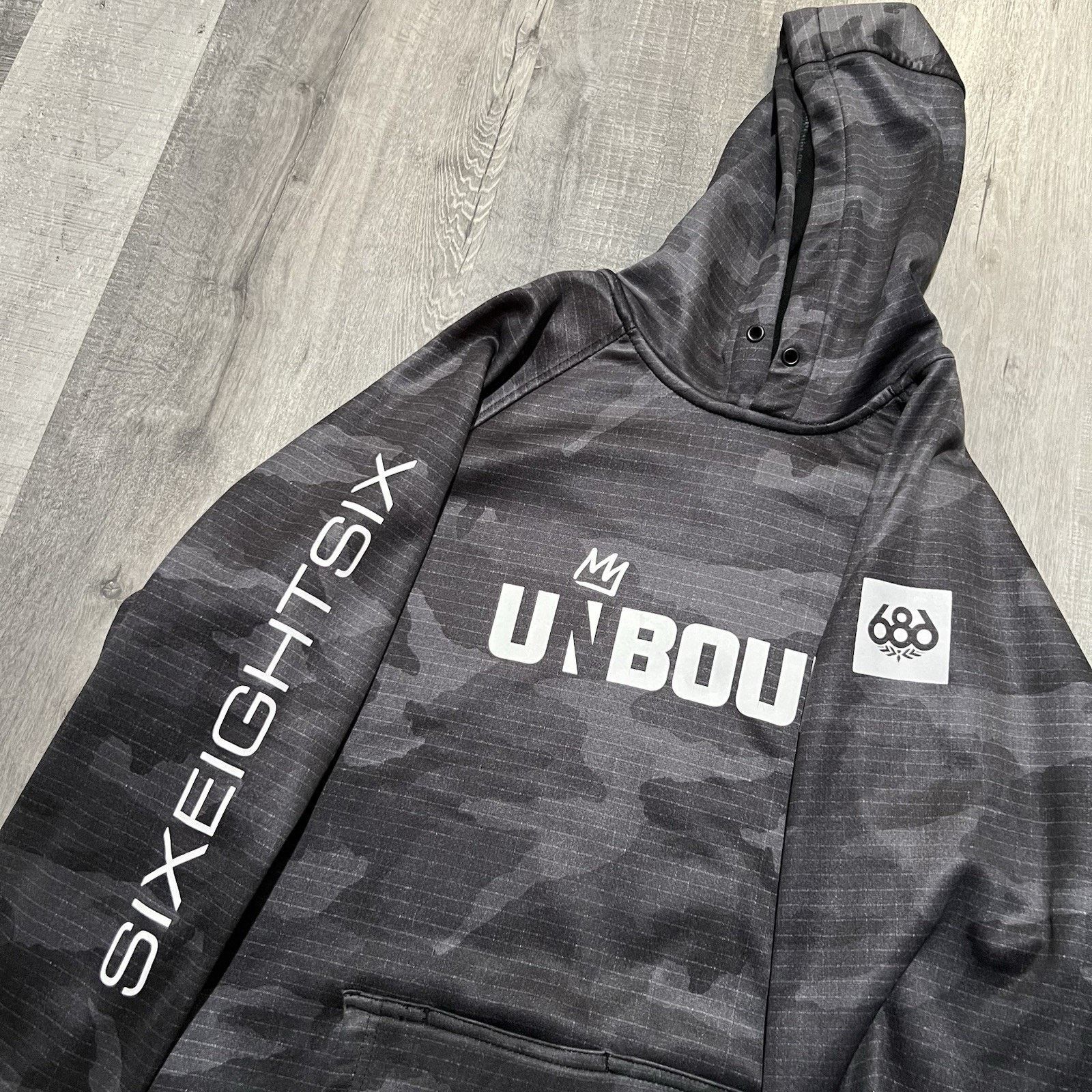 686 Six Eighty Six 686 Grey Knockout Bonded Fleece Hoody Grey Size US XL / EU 56 / 4 - 3 Thumbnail