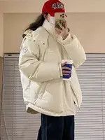 Japanese Brand Jack Women Solid Loose Puffer Thicken Wram Jacket Size ONE SIZE - 2 Thumbnail
