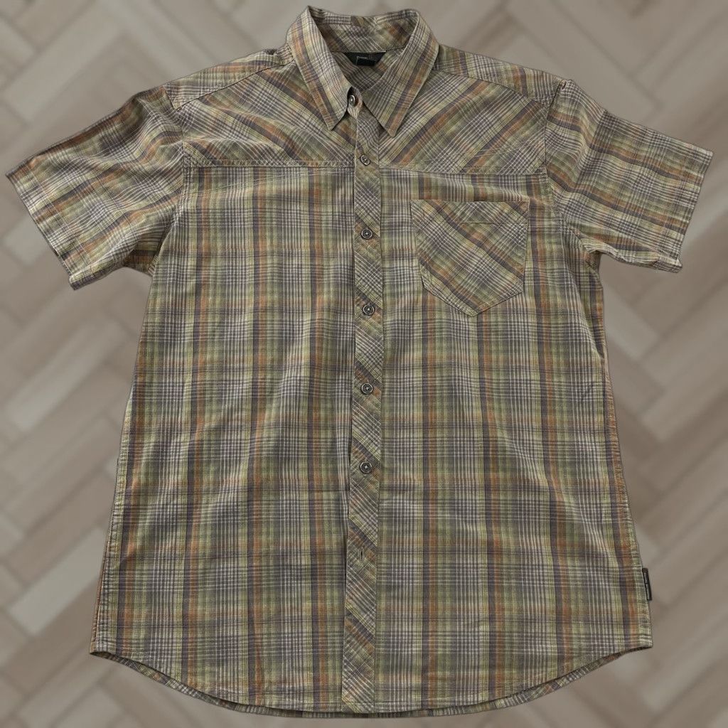 Royal Robbins Royal Robbins Plaid Button-Up Shirt Mens Large Brown Short Sleeve Cotton with Pockets Size US L / EU 52-54 / 3 - 1 Thumbnail