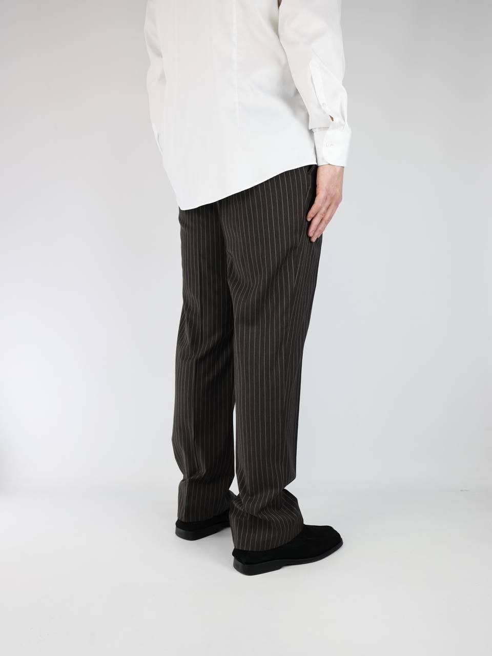 Pal Zileri PAL ZILERI Striped wool pants Size US 36 / EU 52 - 4 Thumbnail