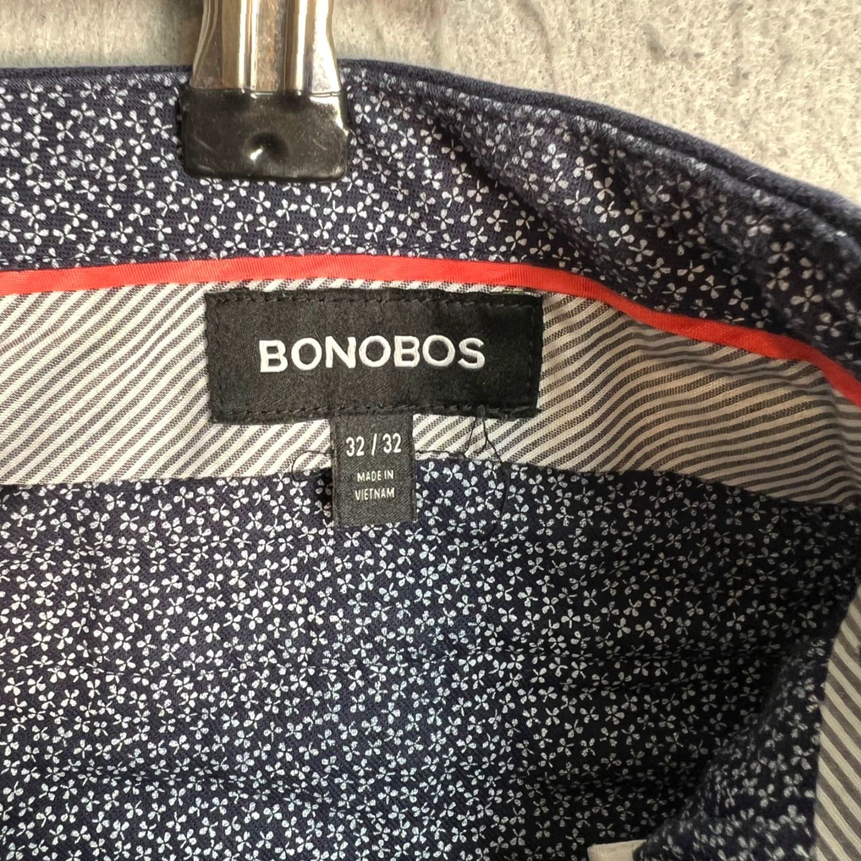 Bonobos Bonobos Slim Fit Chino Pants - Navy - Men's 32 - Cotton Blend - 29" Inseam - Flat Front - Lightweight Pockets - Weekday Warrior Size US 32 / EU 48 - 3 Thumbnail