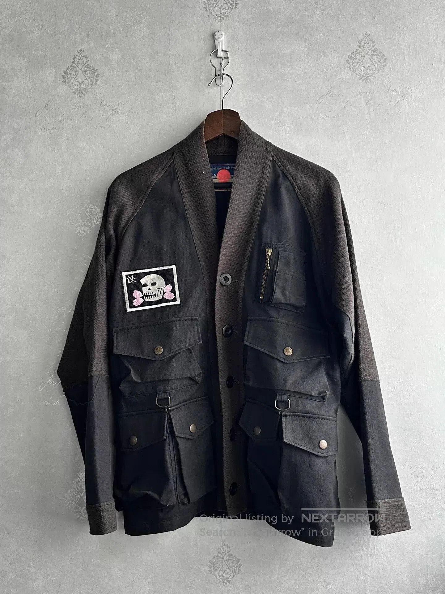 Blackmeans Black Skull Patch Light Jacket Size S. Size US S / EU 44-46 / 1 - 2 Thumbnail