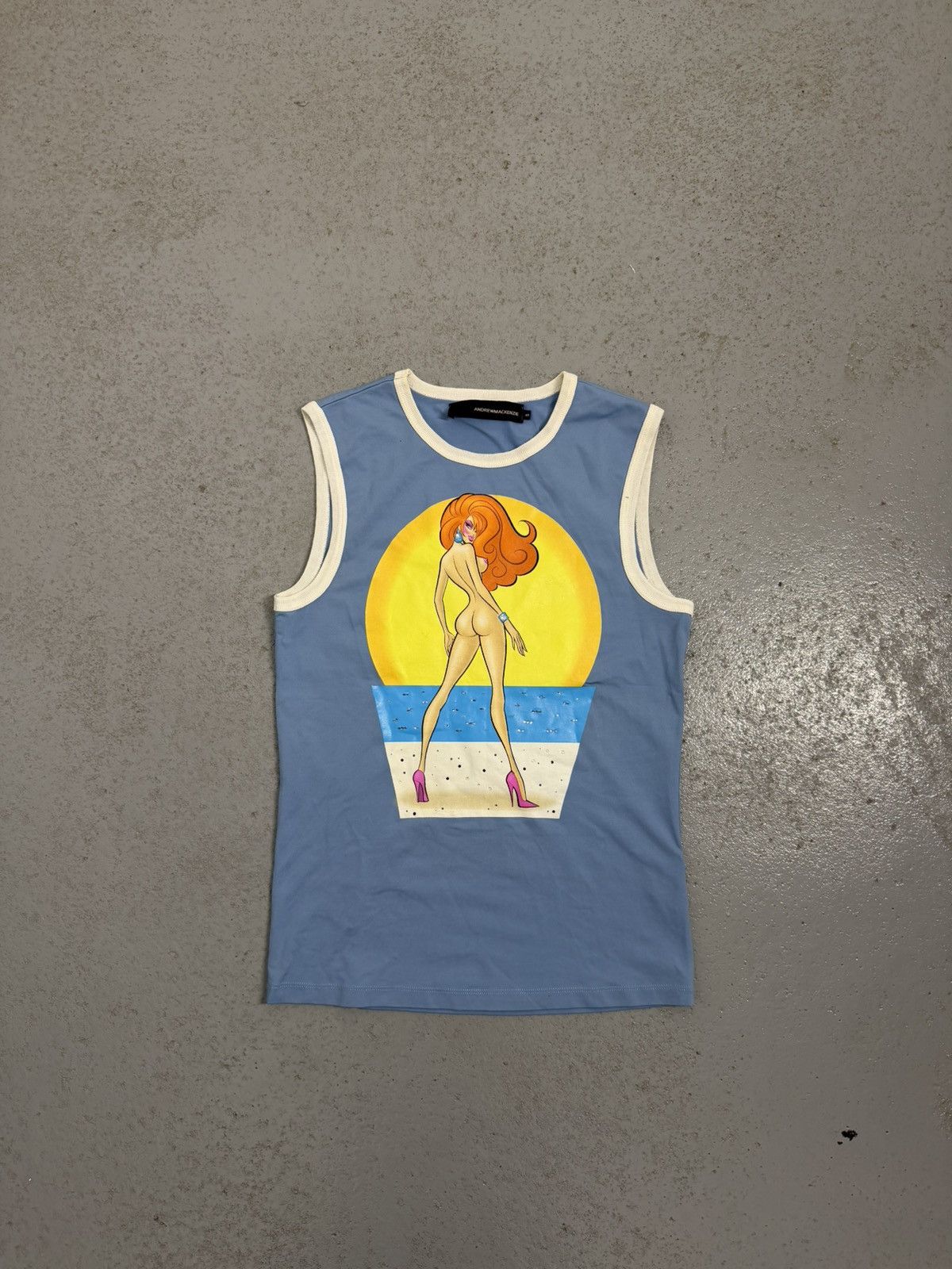 Andrew Mackenzie Vintage S/S 2005 Andrew Mackenzie Rhinestones Tank Top Size US S / EU 44-46 / 1 - 1 Thumbnail