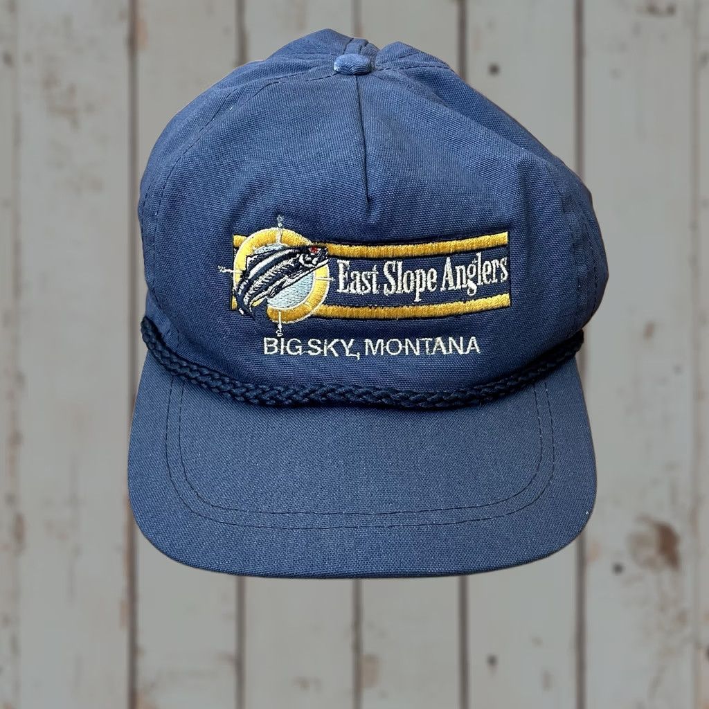 Imperial VINTAGE Imperial USA Adjustable Trucker Hat Blue One Size Mens USA Swift Big Sky Montana Size ONE SIZE - 1 Thumbnail