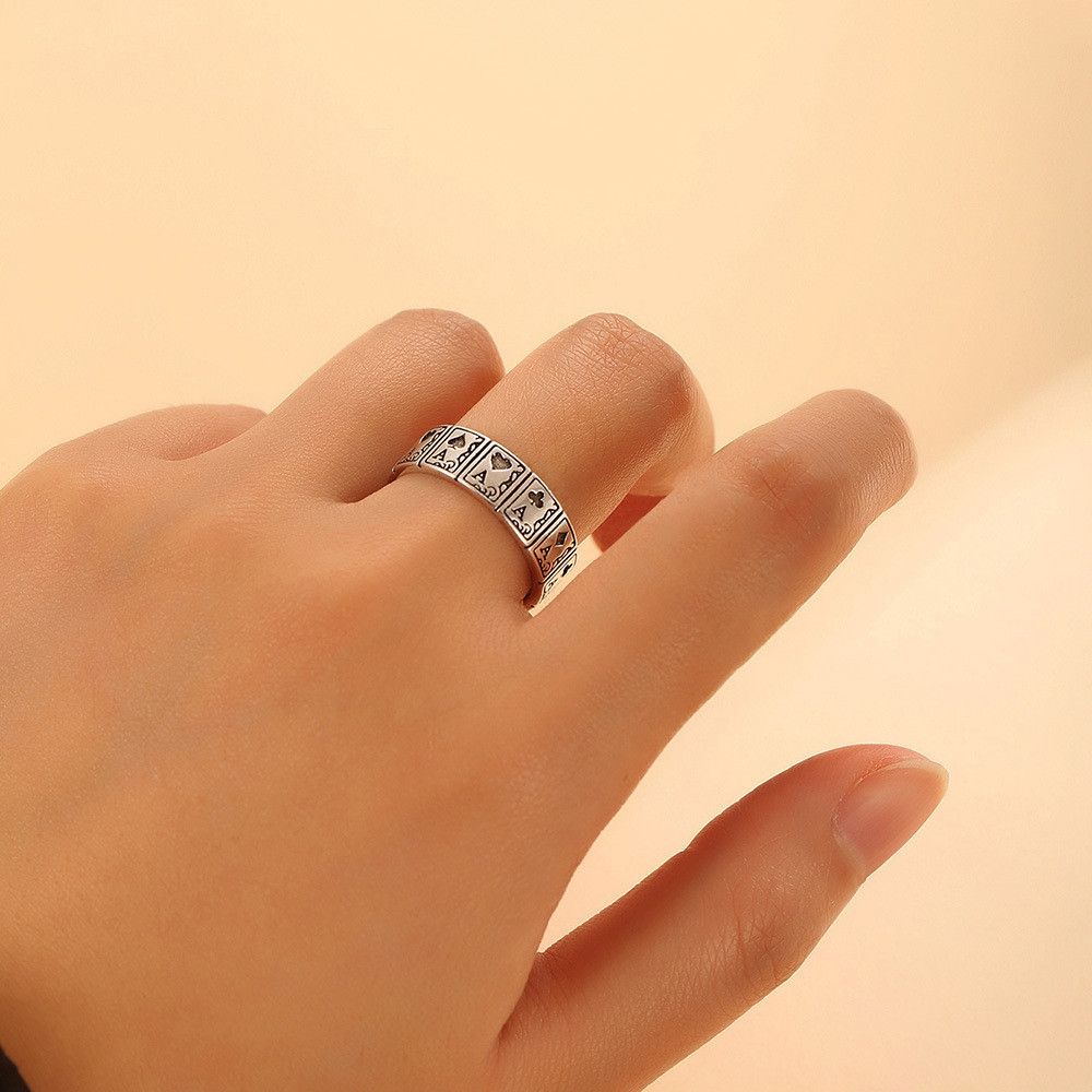 VIBE Retro Open Poker Ring Size ONE SIZE - 3 Thumbnail