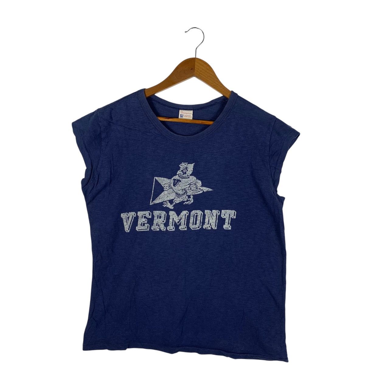 Champion Vintage 90’ CHAMPION SPORTSWEAR VERMONT Tank Top Tee Shirt Size US S / EU 44-46 / 1 - 1 Thumbnail