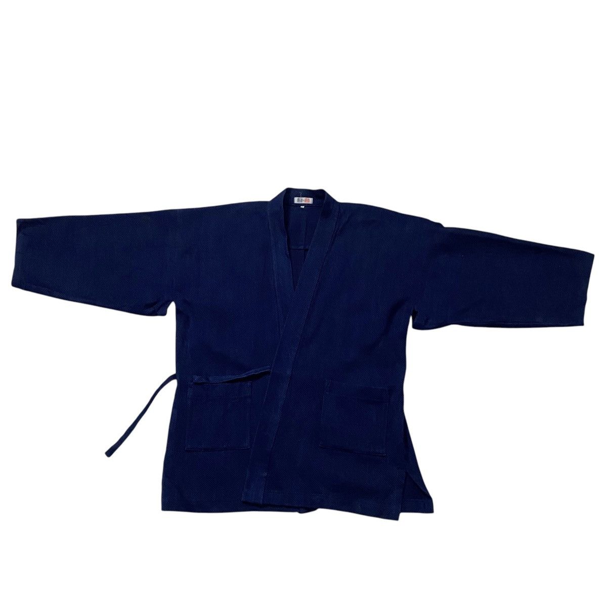 Indigo × Japanese Brand 🇯🇵 Vtg Kendo Indigo Blue Dyed Woven Kimono Samurai Jacket Size US L / EU 52-54 / 3 - 1 Thumbnail