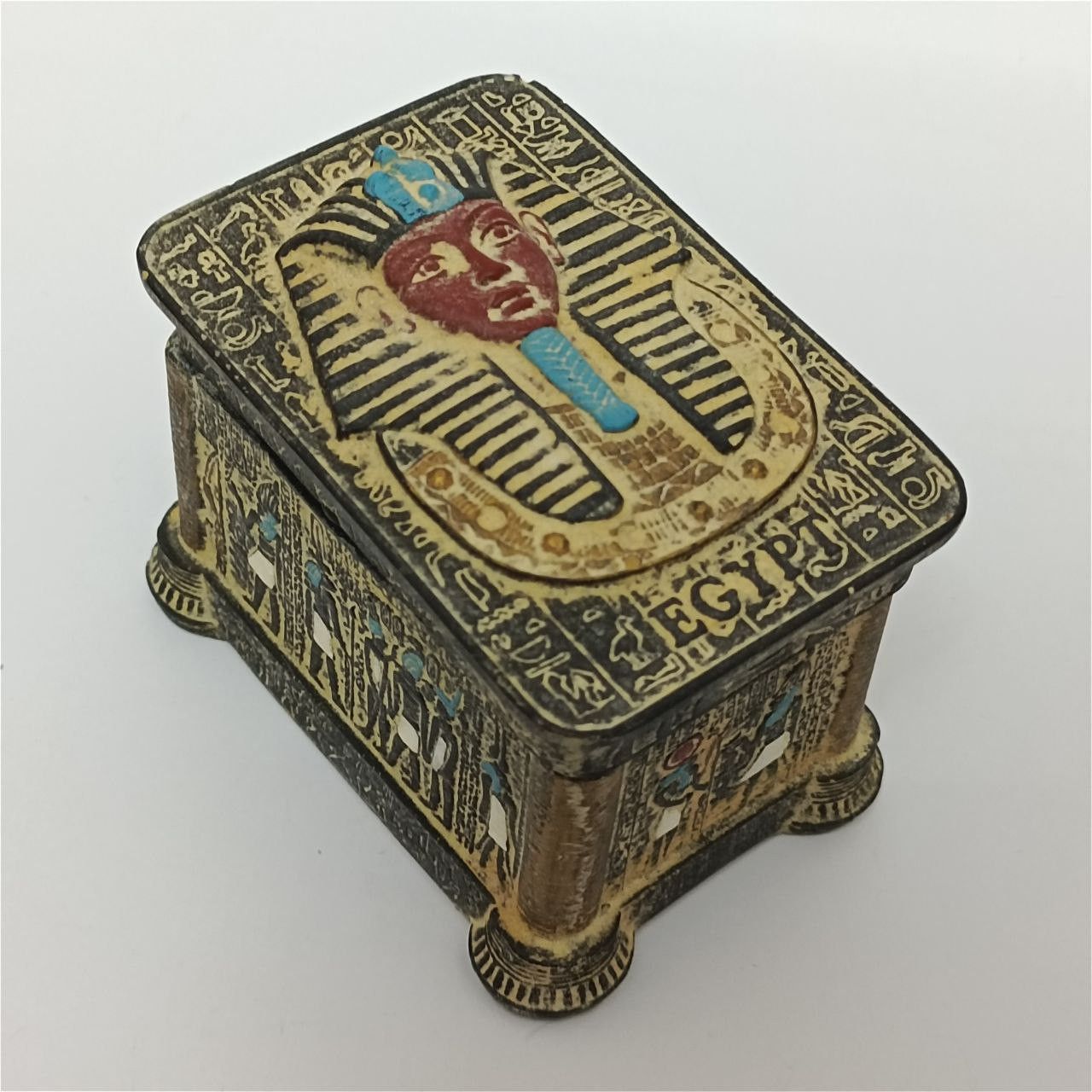 Handmade Handmade Egyptian Tutankhamun Box Pharaonic Jewelry Souvenir Size ONE SIZE - 1 Thumbnail