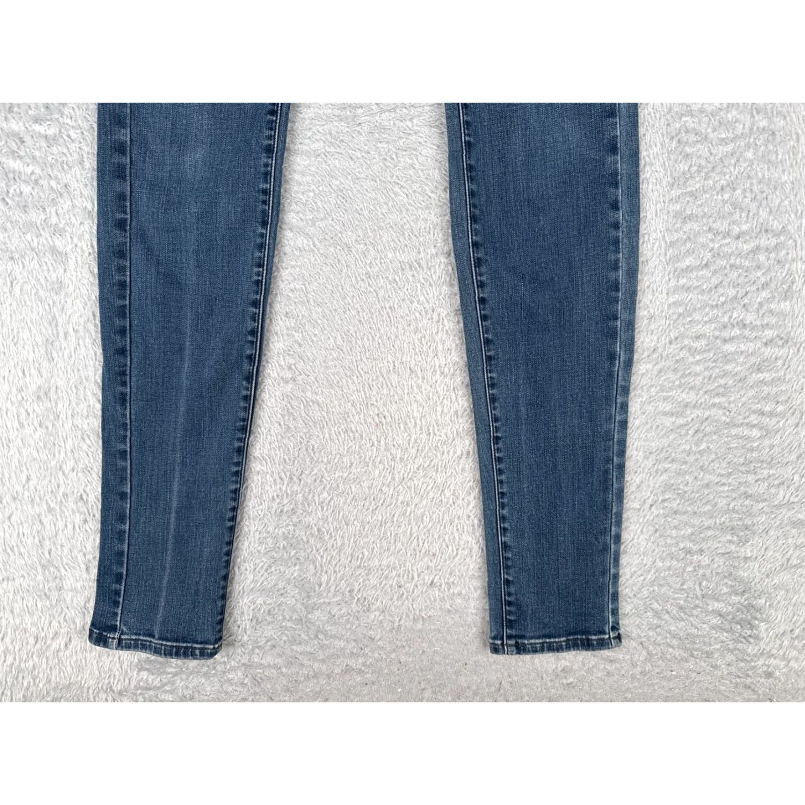 Uniqlo Uniqlo Jeans Womens 25 Blue Denim Skinny Mid Rise Cotton Blend 26x33 Size 42" / US 20 - 2 Thumbnail