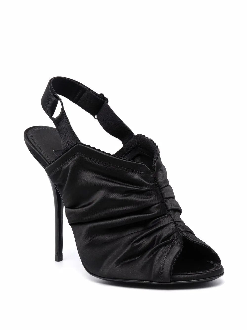 Dolce & Gabbana o1y0925 Spike Heel Sandals in Black Size US 4 / IT 34 - 2 Thumbnail