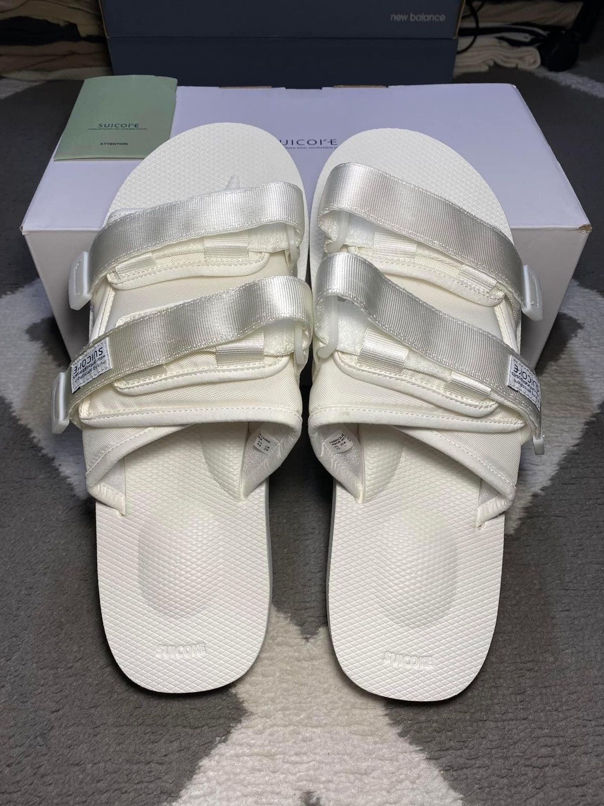 Designer × Japanese Brand × Suicoke Suicoke Moto Cab OG-056 White Slides Sandals Size US 6 / IT 36 - 5 Thumbnail