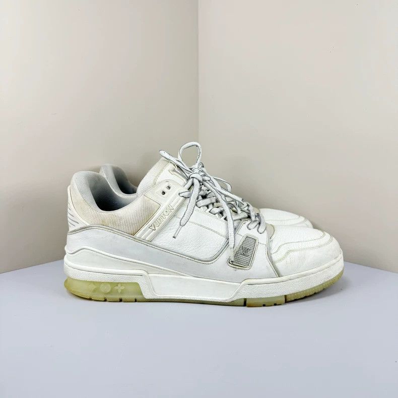 Louis Vuitton Louis Vuitton White Cement Trainer Sneakers Size 9-2507 Size US 9 / EU 42 - 4 Thumbnail
