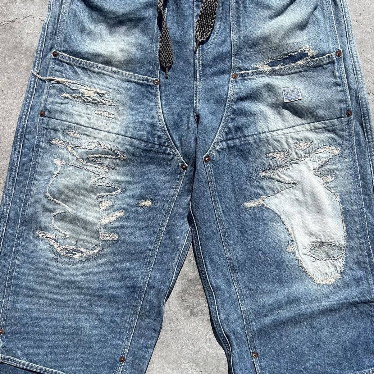 Kapital Kountry Kapital Damaged Denim Patchwork Painter Pants Made in Japan Size US 32 / EU 48 - 4 Thumbnail