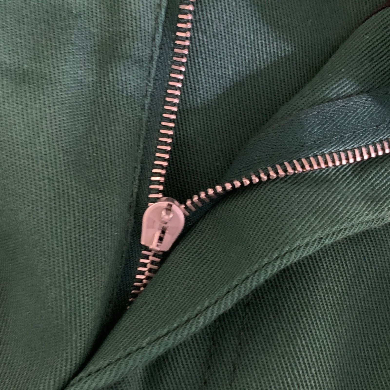 Lanvin LANVIN Size 30 Green Cotton Blend Zip Fly Casual Pants Size US 30 / EU 46 - 8 Thumbnail