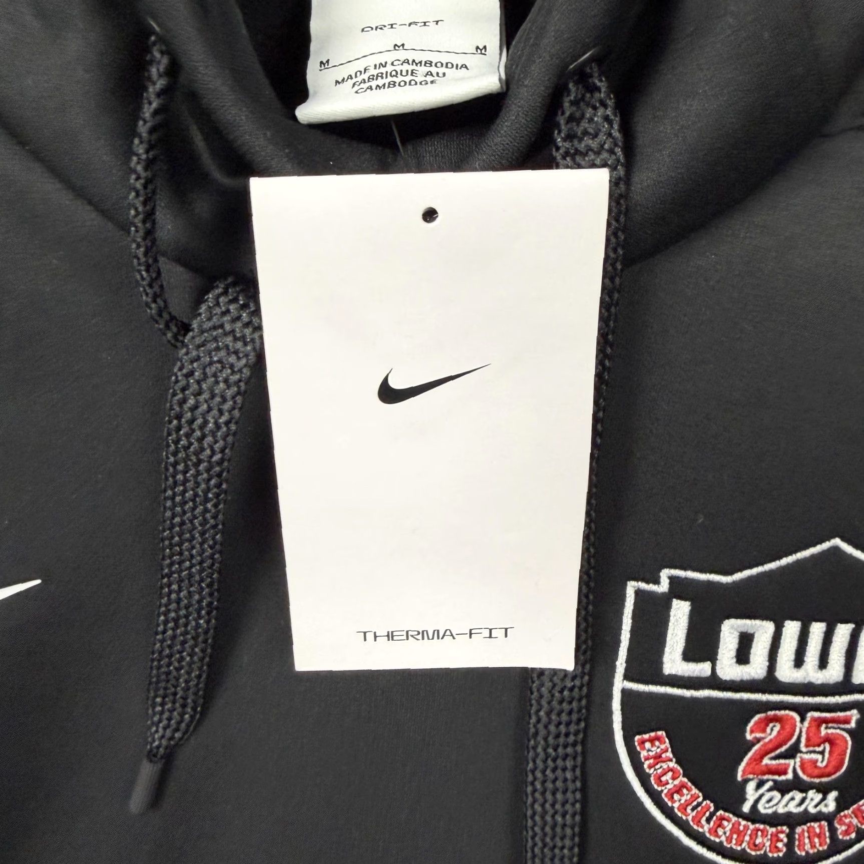Nike Nike Therma-FIT Fleece Pullover Hoodie Mens M Black Lowes 25 Years Training NWT Size US M / EU 48-50 / 2 - 3 Thumbnail