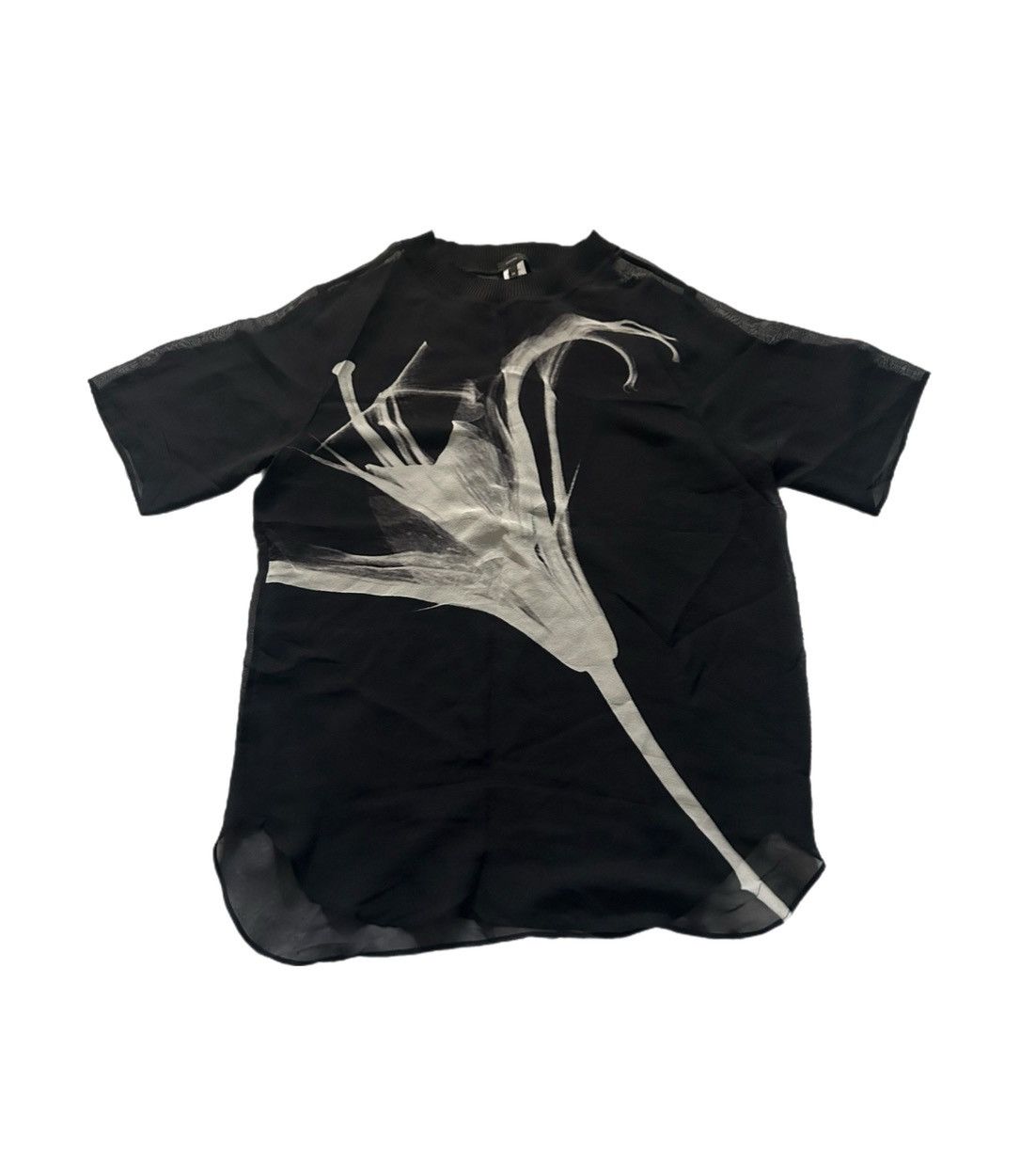 Joseph Joseph : 2013 Marvin X-Ray flower print mesh shirt Size M / US 6-8 / IT 42-44 - 1 Thumbnail