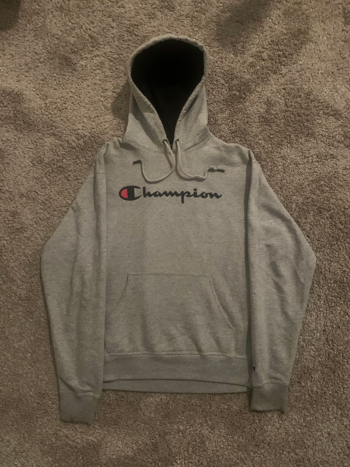 Champion Champion Grey Big Logo Hoodie Size US M / EU 48-50 / 2 - 1 Thumbnail