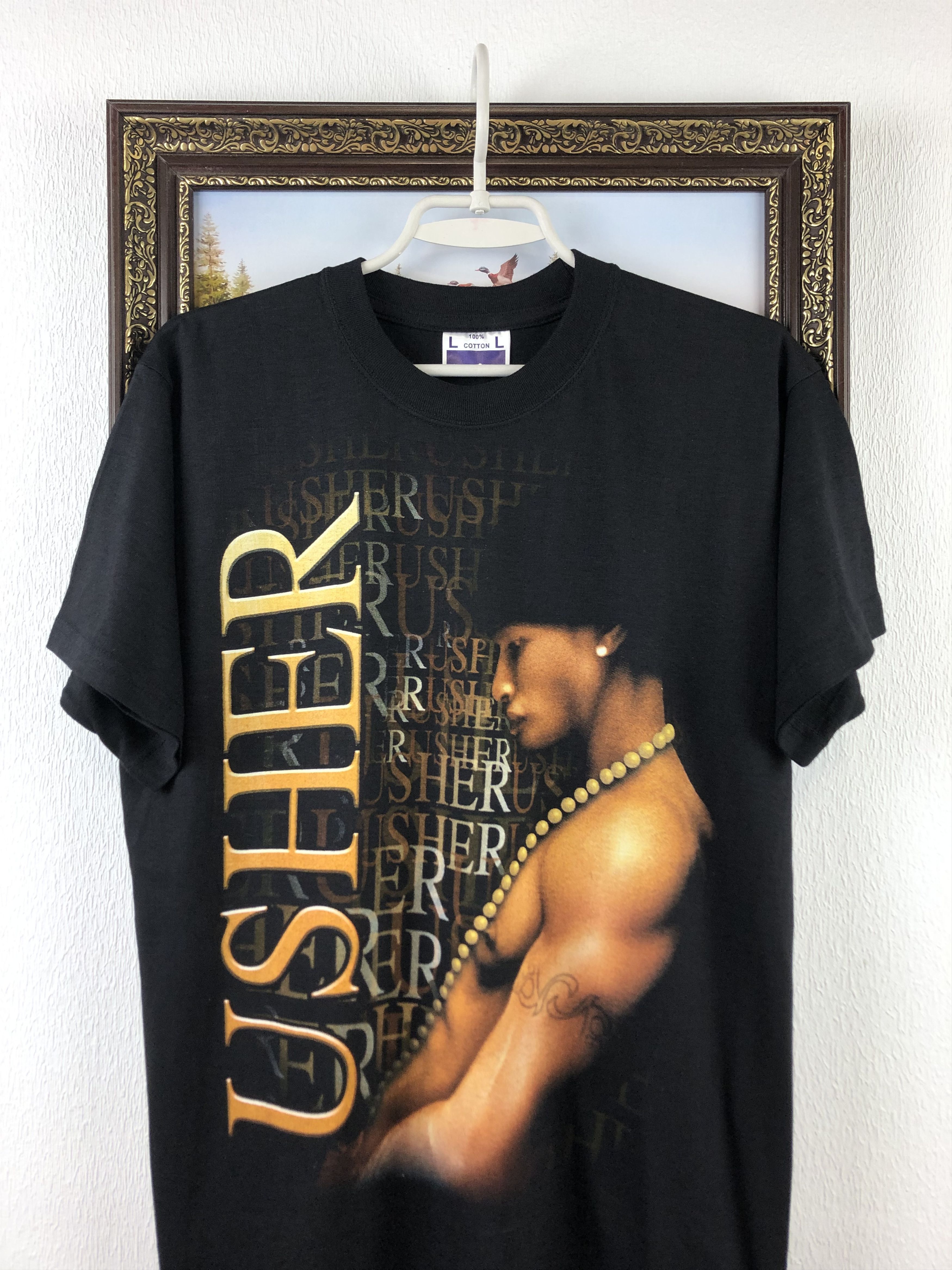 Band Tees Vintage Usher Shirt Rap Band Tee Concert Graphic Black Size US L / EU 52-54 / 3 - 2 Thumbnail