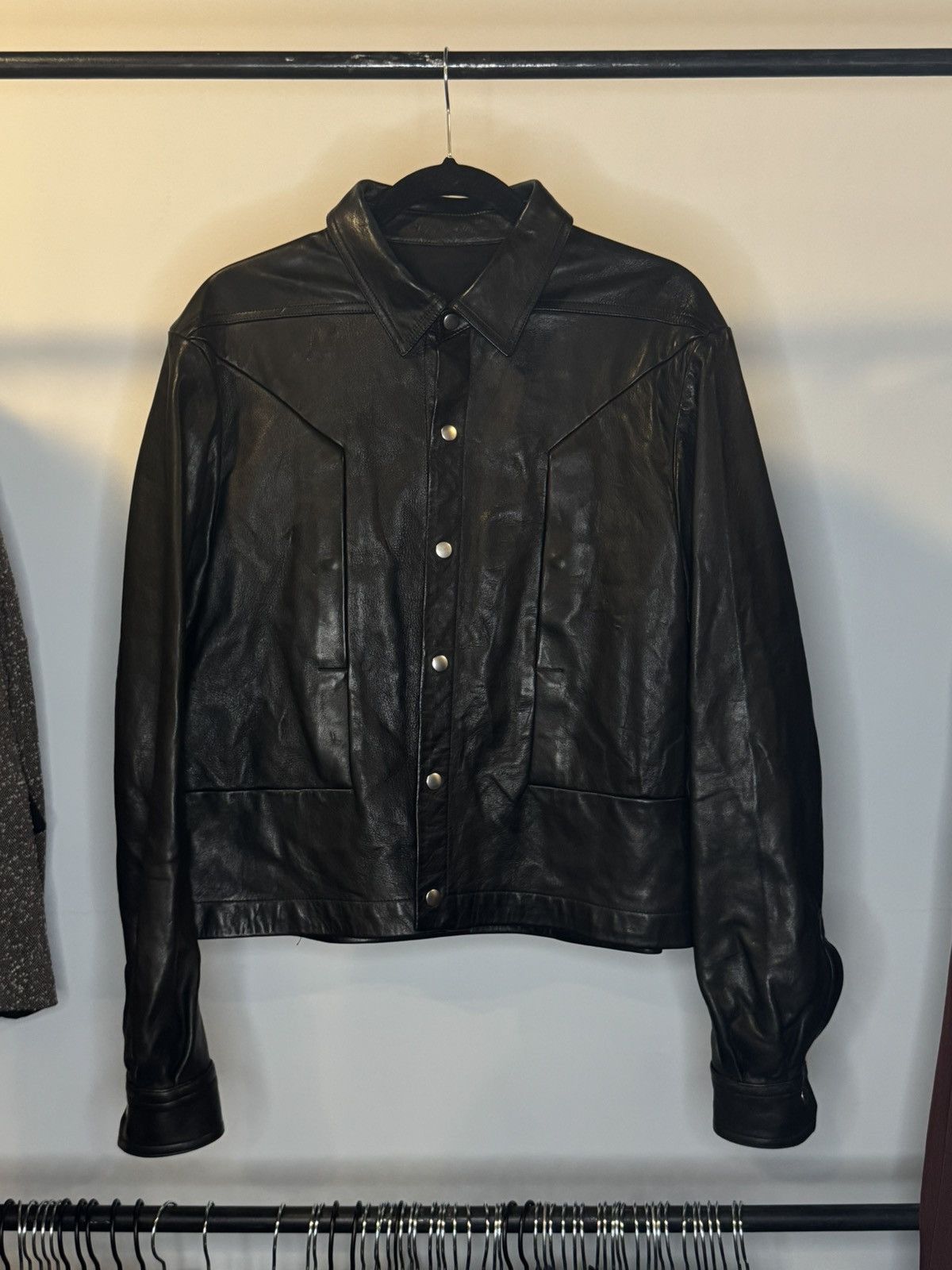 Rick Owens Rick Owens Leather Jacket Size S / US 4 / IT 40 - 2 Thumbnail