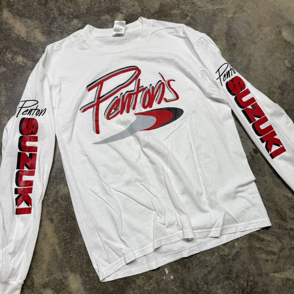 Vintage vintage suzuki longsleeve motorcross biker tshirt Size US L / EU 52-54 / 3 - 3 Thumbnail