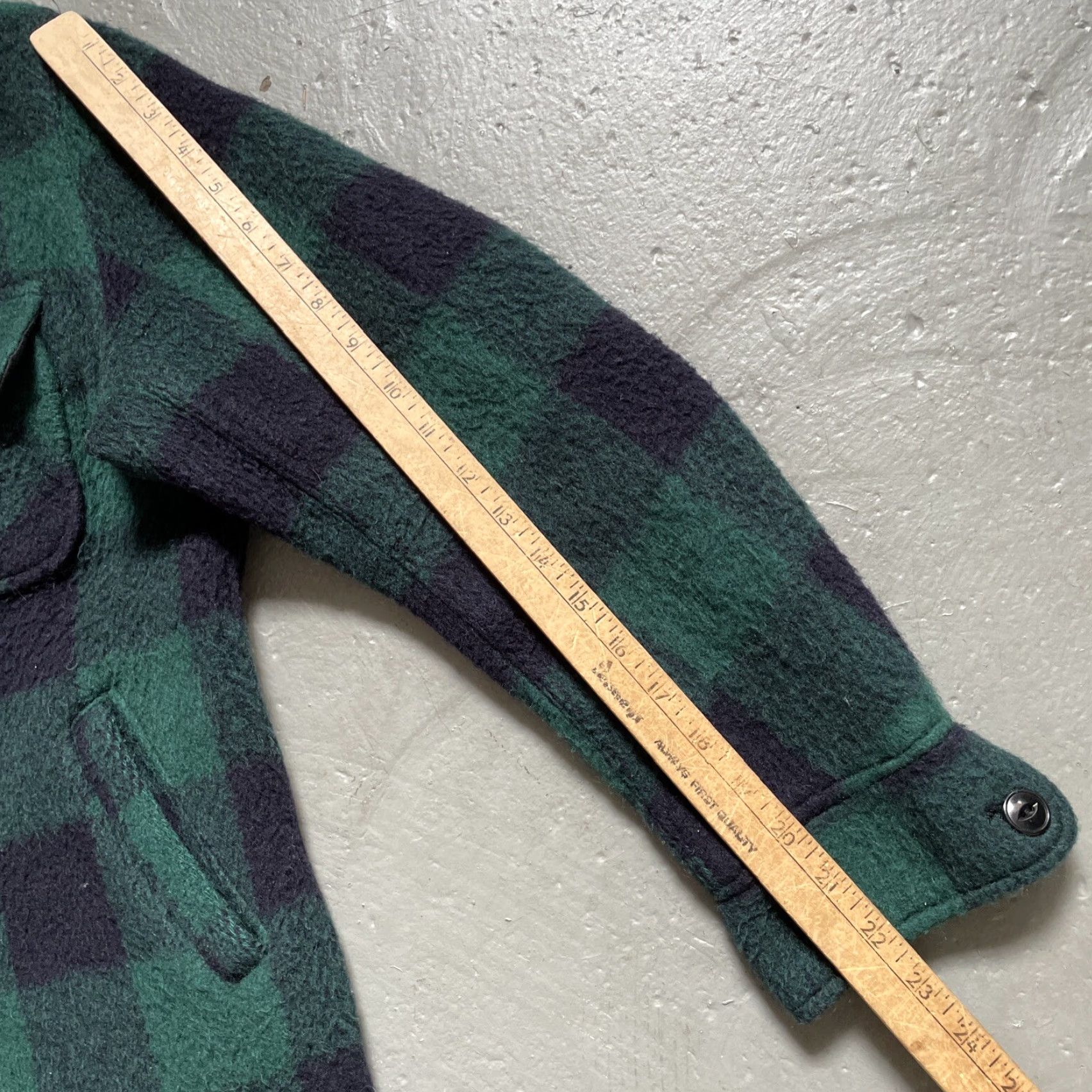 Schott Schott Jacket Western Rancher Buffalo Check Wool Blend Made Japan 38 M63110 Bomber Mens Size US XXS / EU 40 - 6 Thumbnail