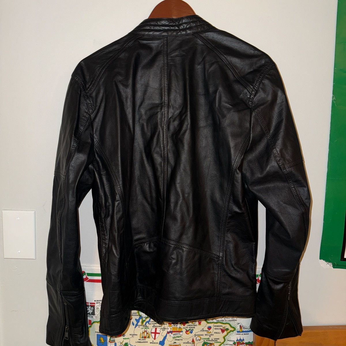 Other Arturo Calle Black Leather Jacket Size US M / EU 48-50 / 2 - 2 Thumbnail