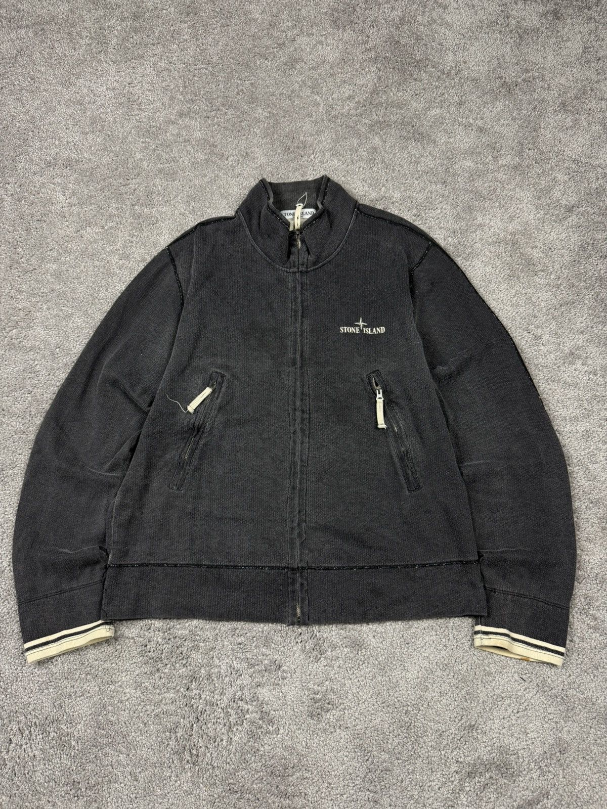 Stone Island Vintage 90s Stone Island zip sweatshirt jumper Size US L / EU 52-54 / 3 - 2 Thumbnail
