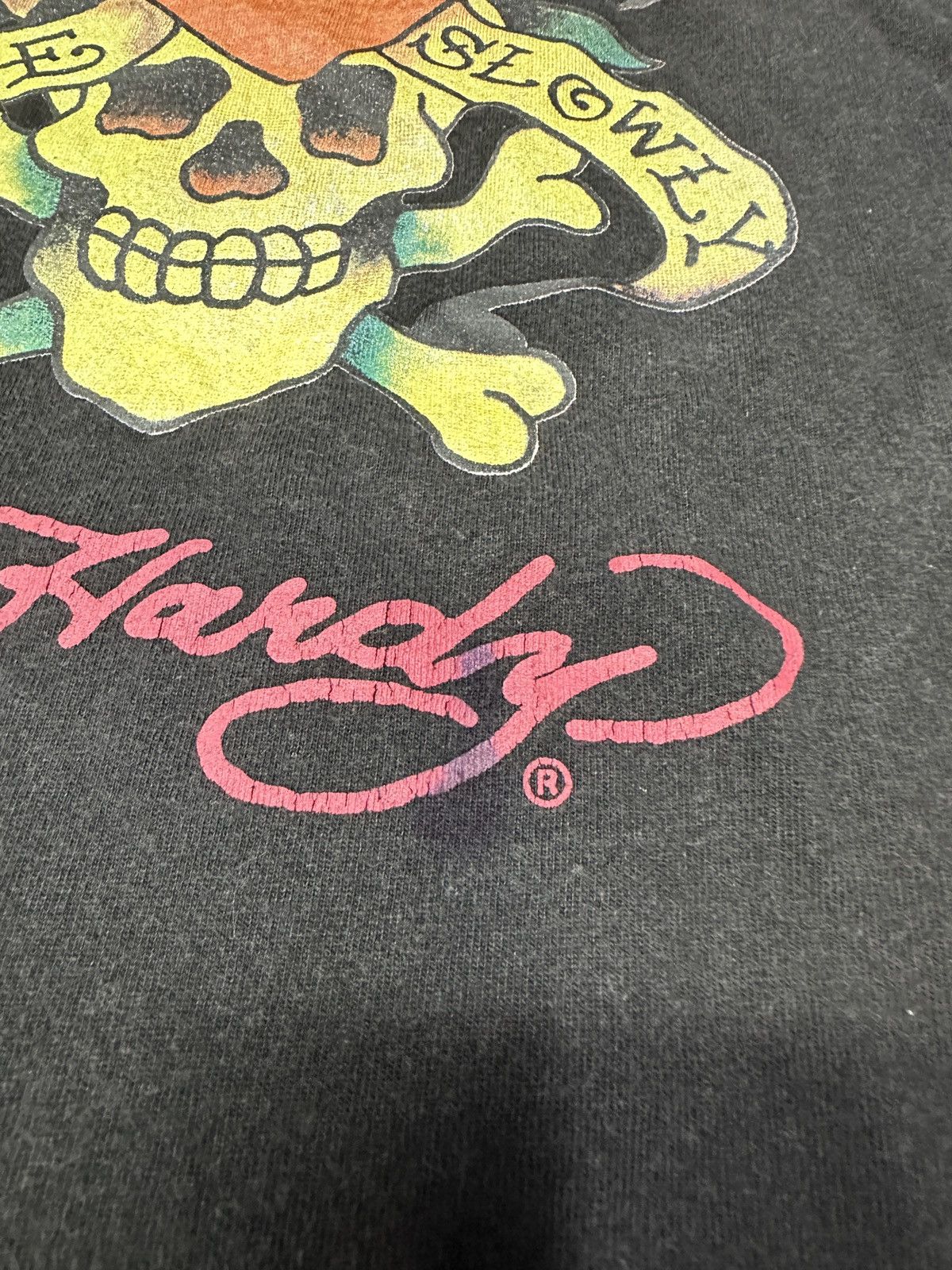Christian Audigier × Ed Hardy × Vintage Sun Faded 🔥 Ed Hardy Rare Tshirt Size US XL / EU 56 / 4 - 11 Thumbnail